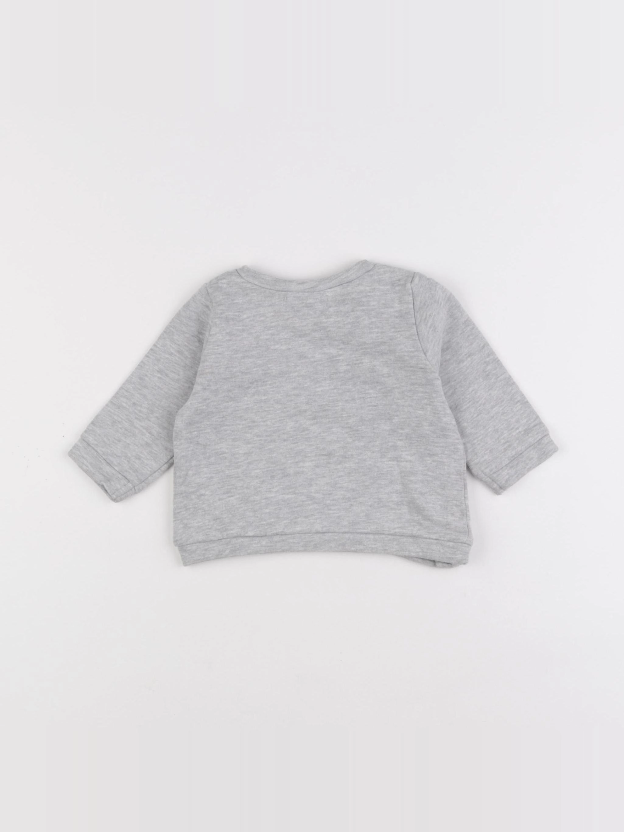 Vertbaudet - sweat gris - 3 mois