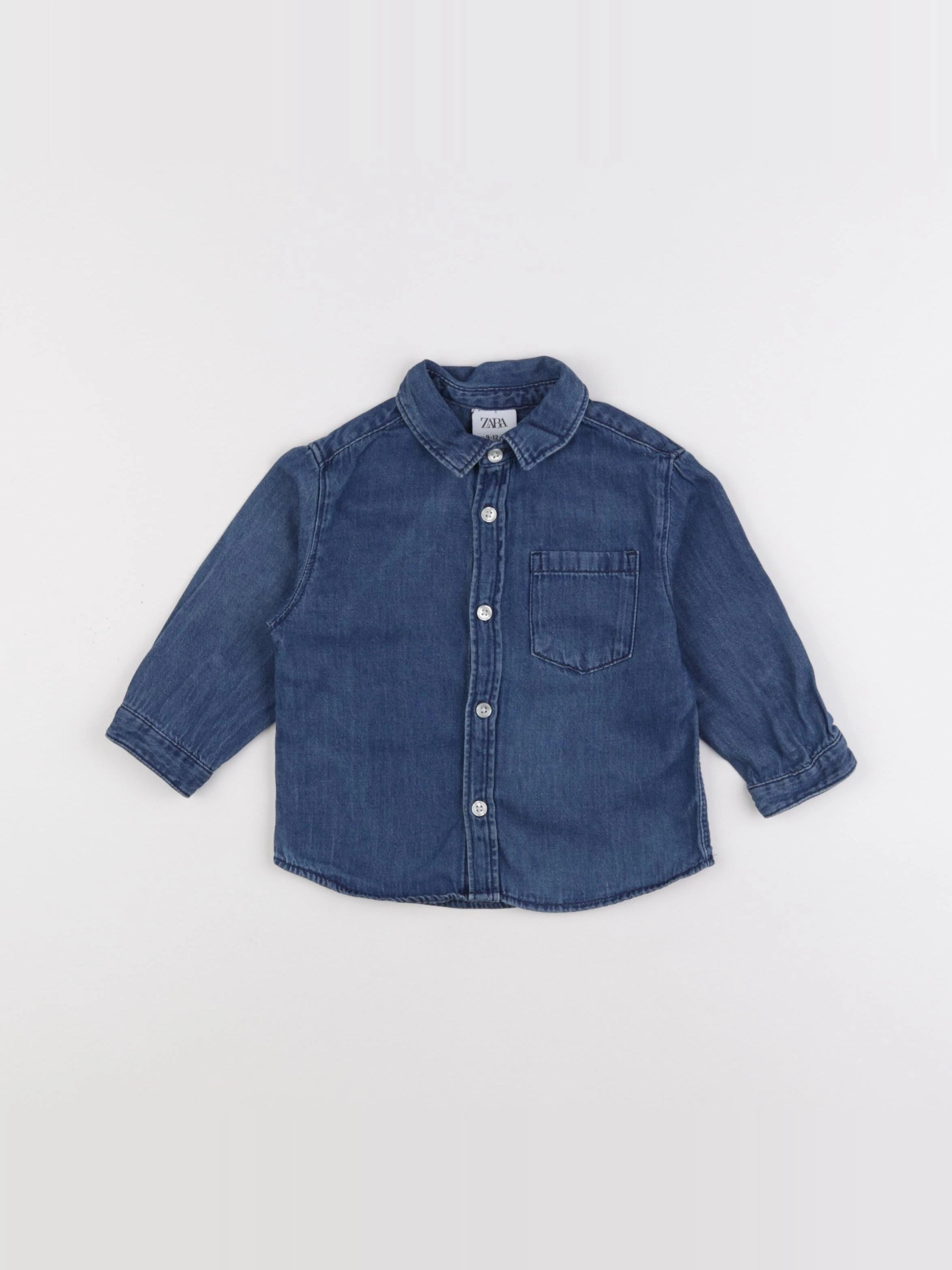 Zara - chemise bleu - 9/12 mois