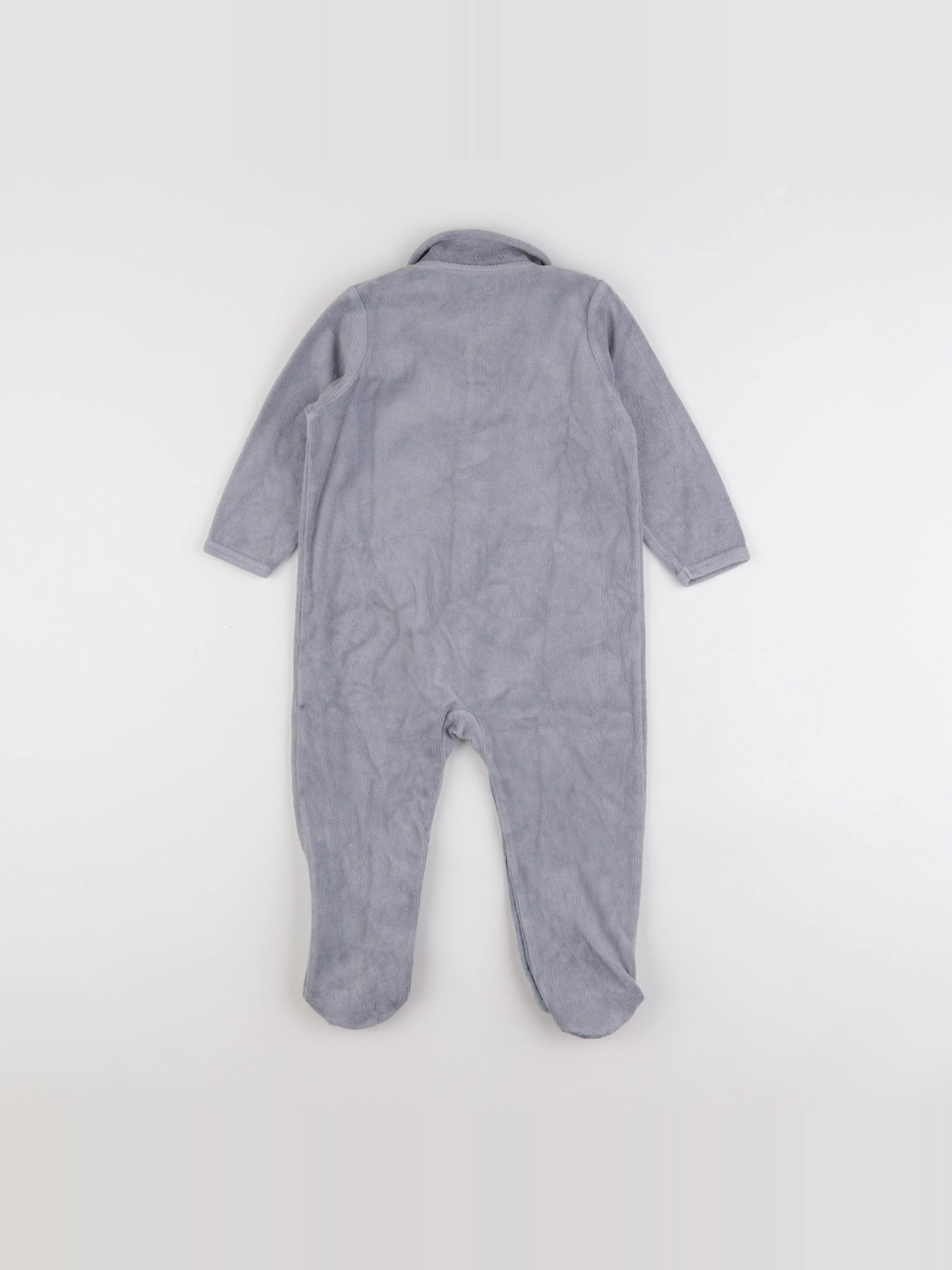 Vertbaudet - pyjama velours bleu - 2 ans