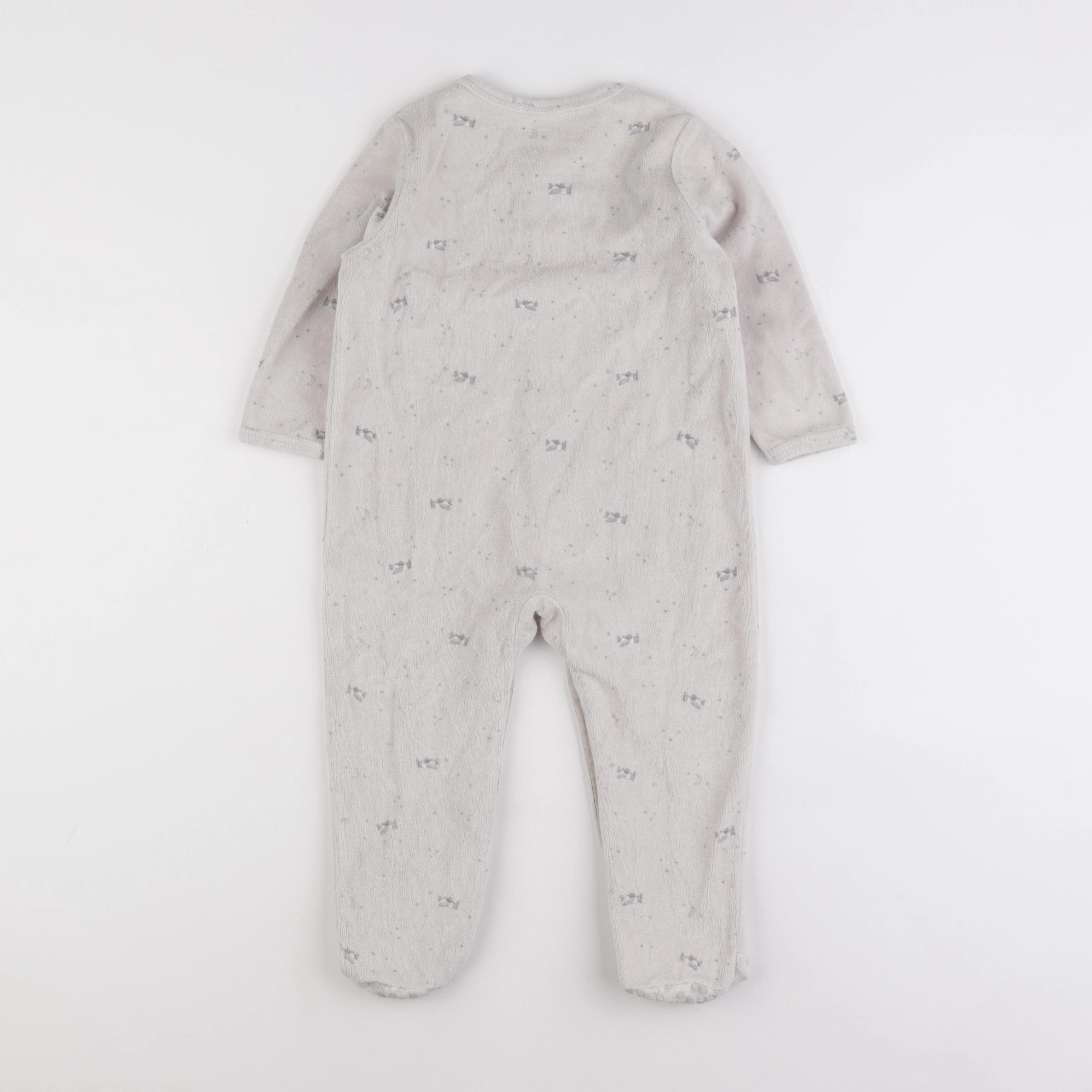 Vertbaudet - pyjama velours beige - 2 ans