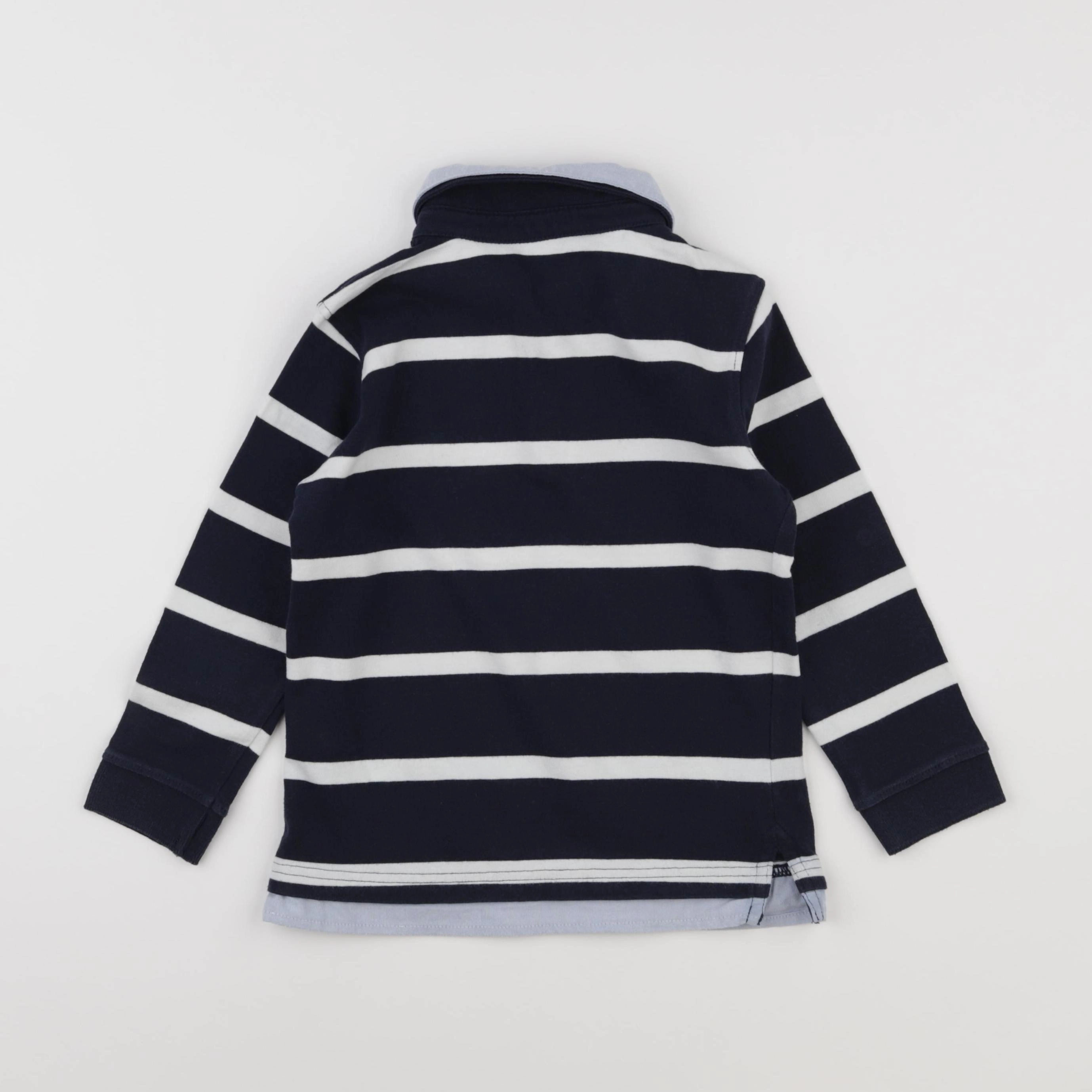 Vertbaudet - polo bleu - 6 ans