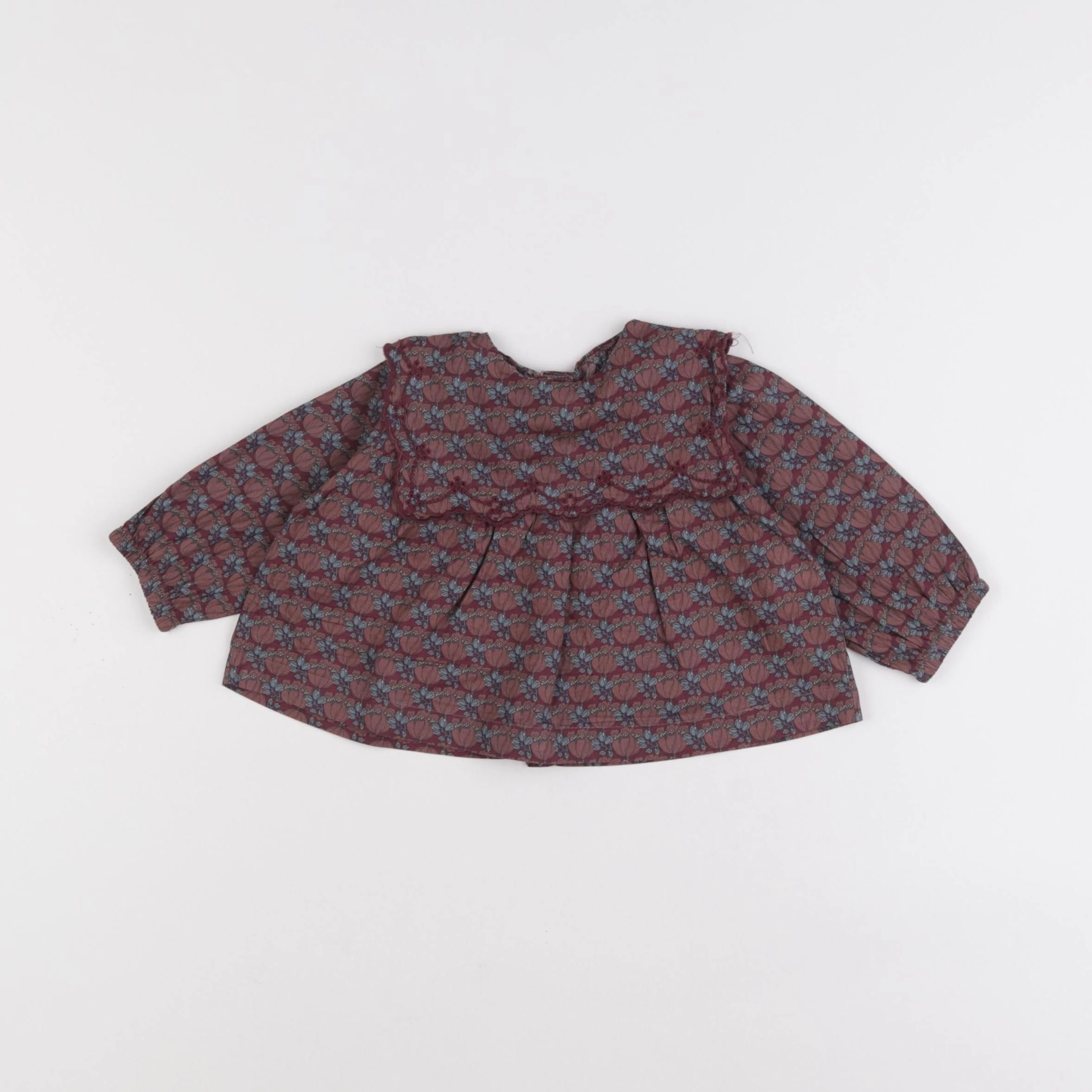 Zara - blouse rose - 3/6 mois