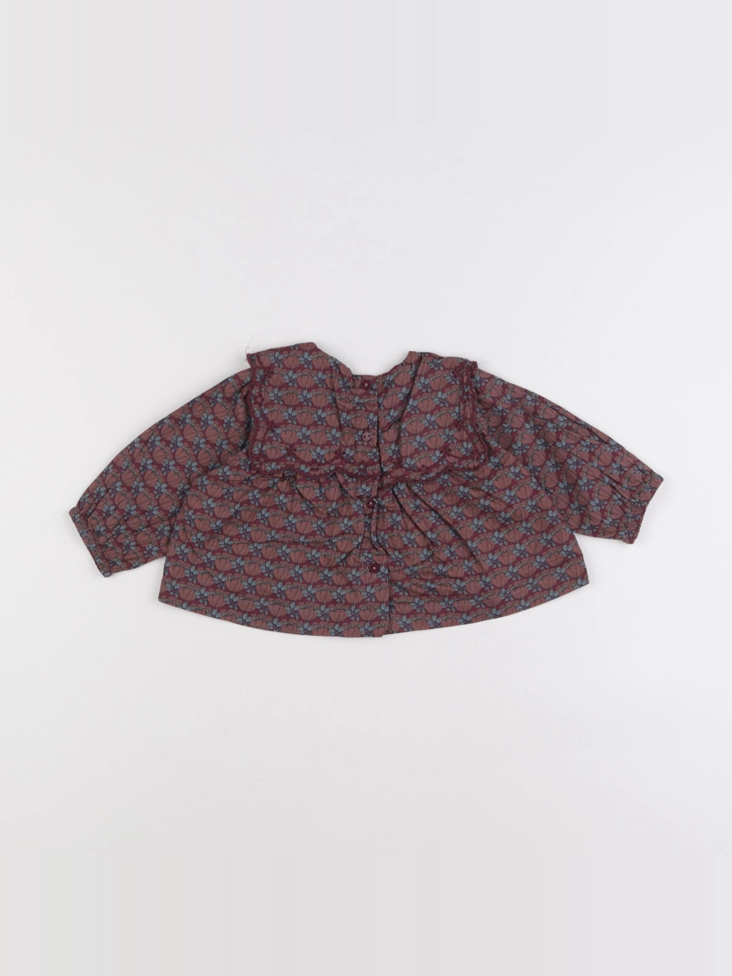 Zara - blouse rose - 3/6 mois