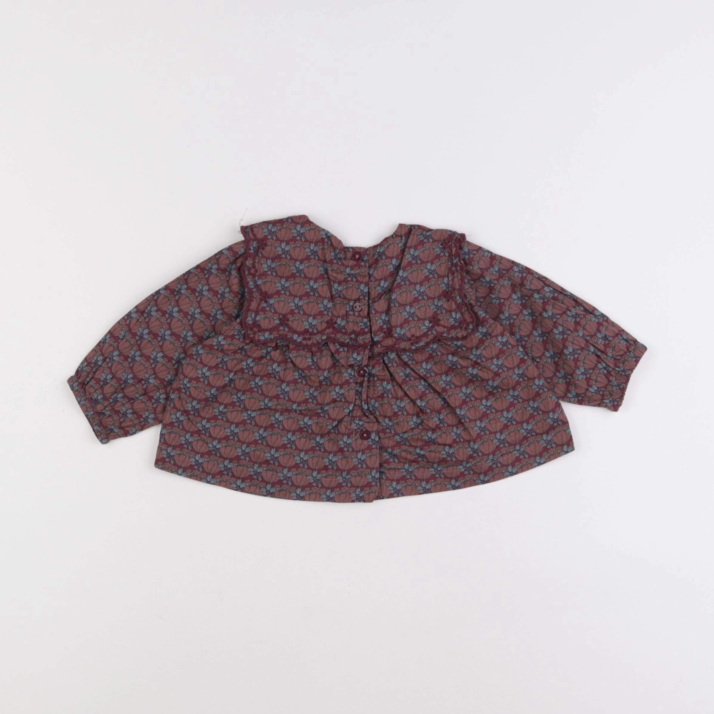 Zara - blouse rose - 3/6 mois