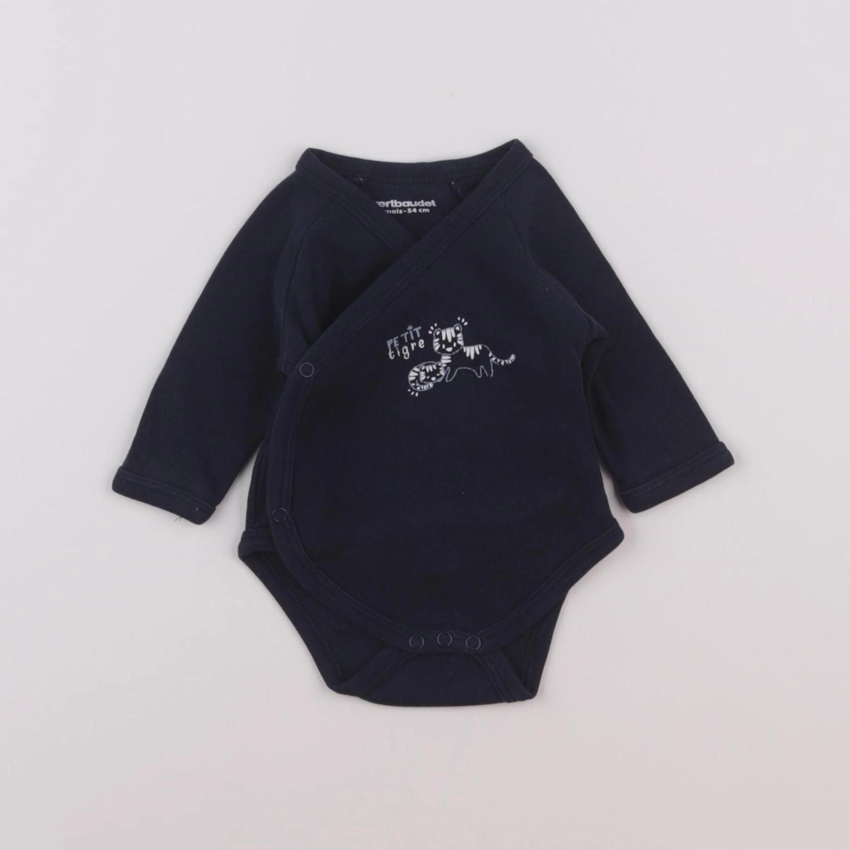 Vertbaudet - body bleu - 1 mois