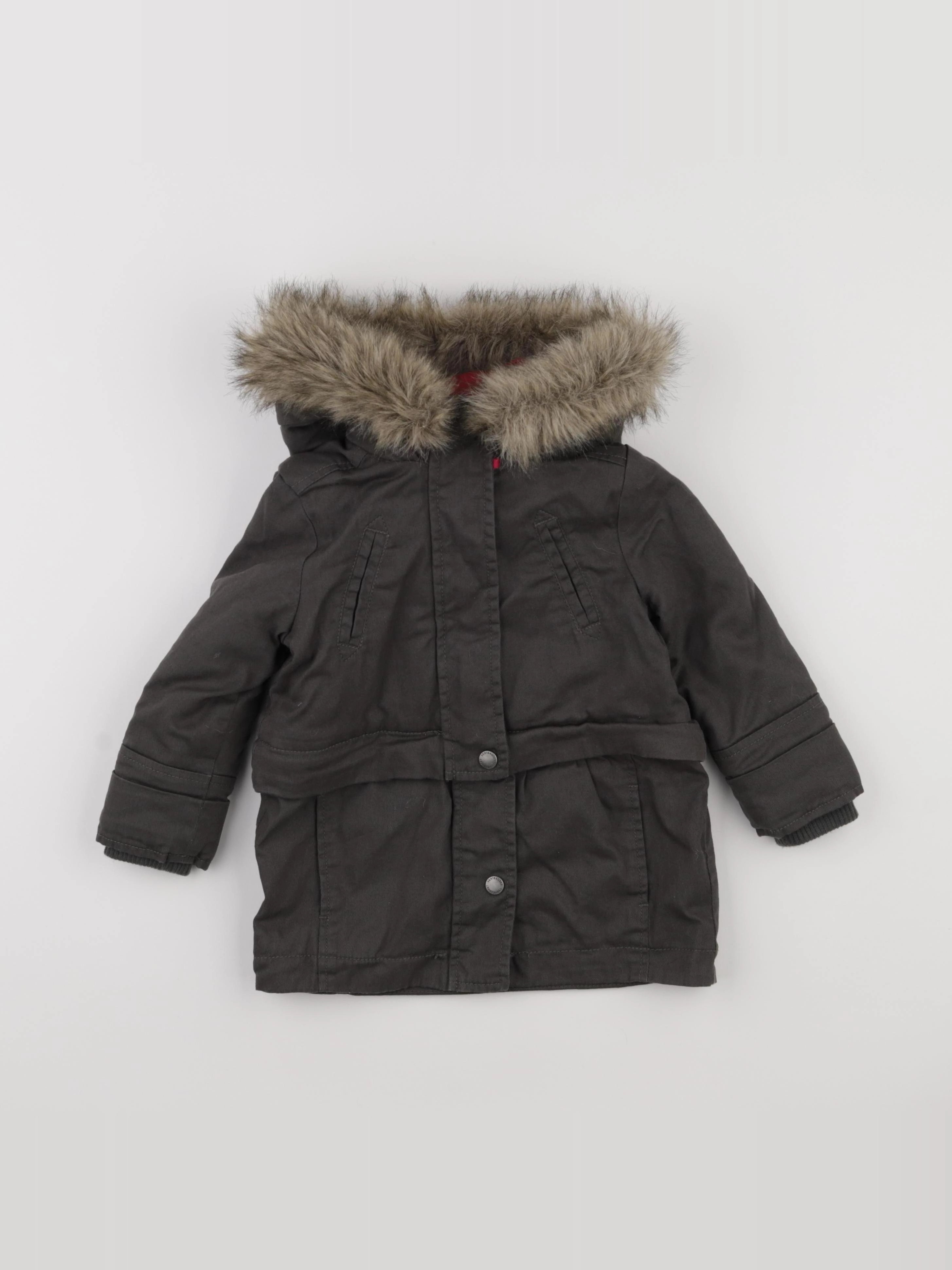 Vertbaudet - parka gris - 3 ans