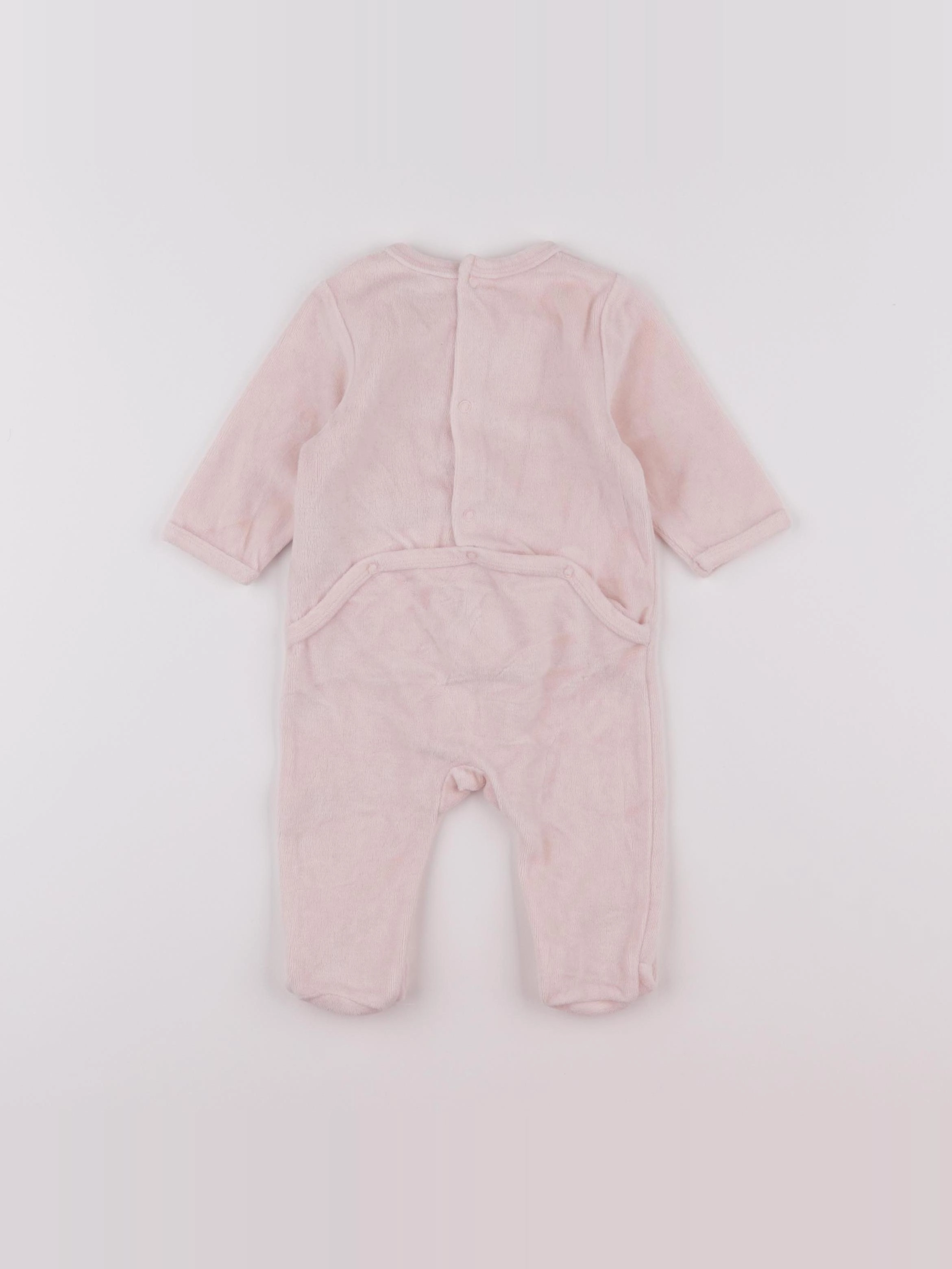 Vertbaudet - pyjama coton rose - 3 mois