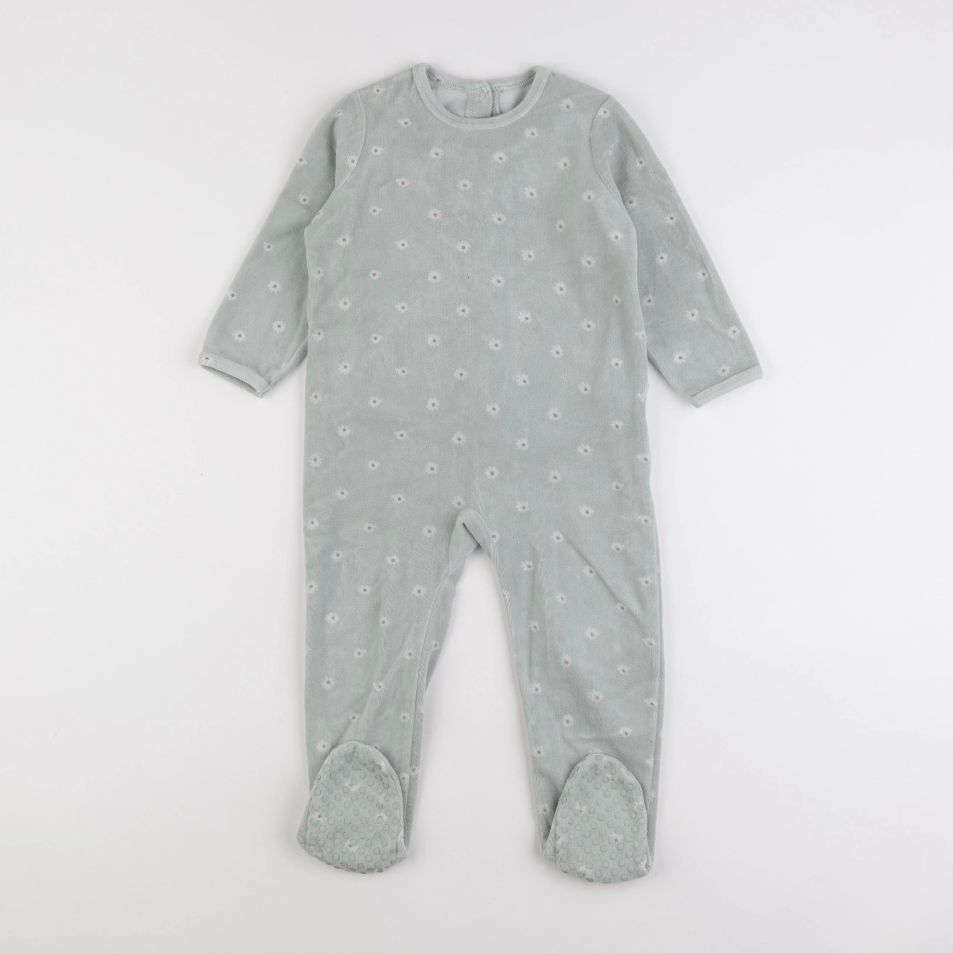 Vertbaudet - pyjama velours vert - 3 ans