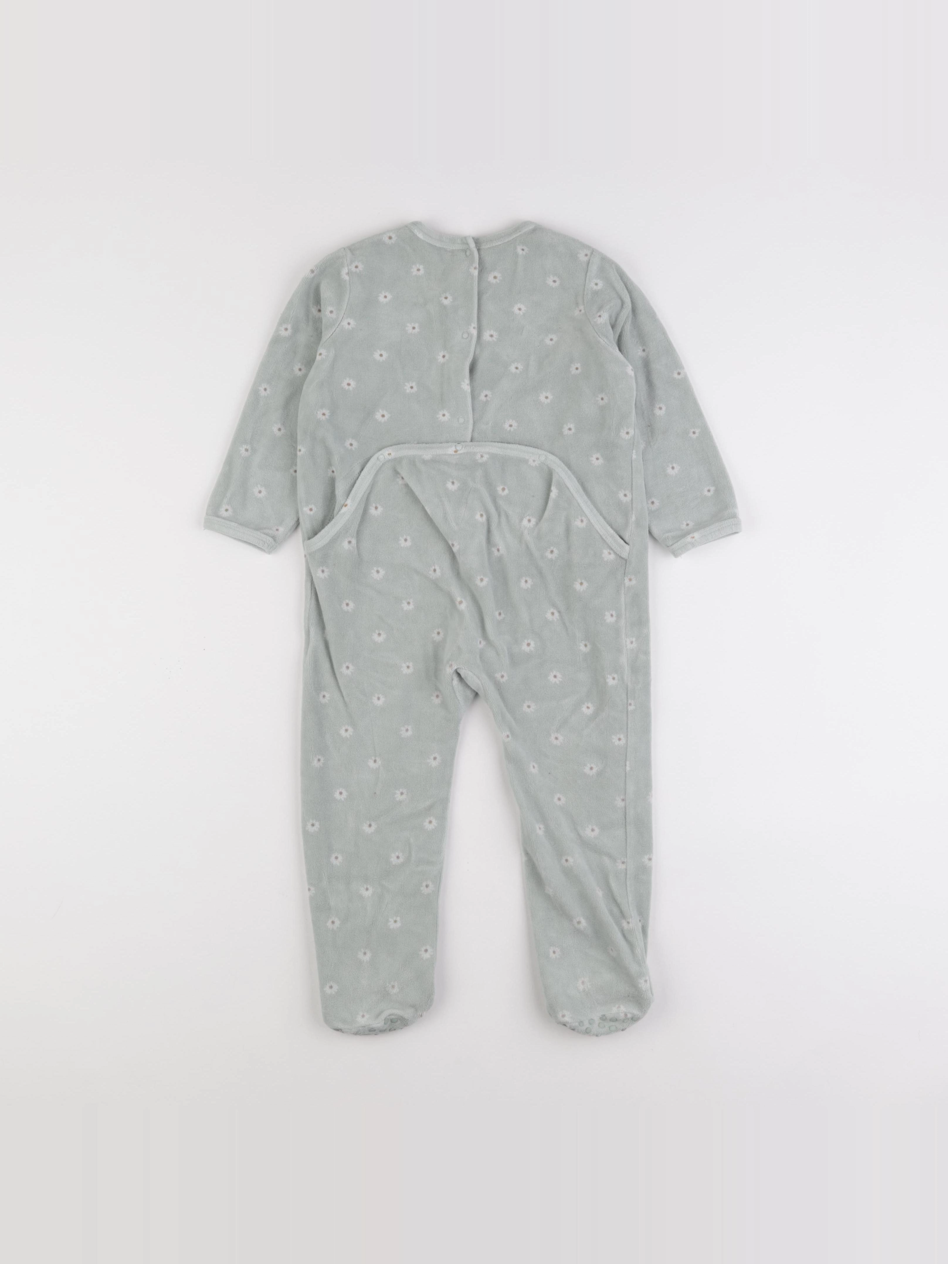Vertbaudet - pyjama velours vert - 3 ans