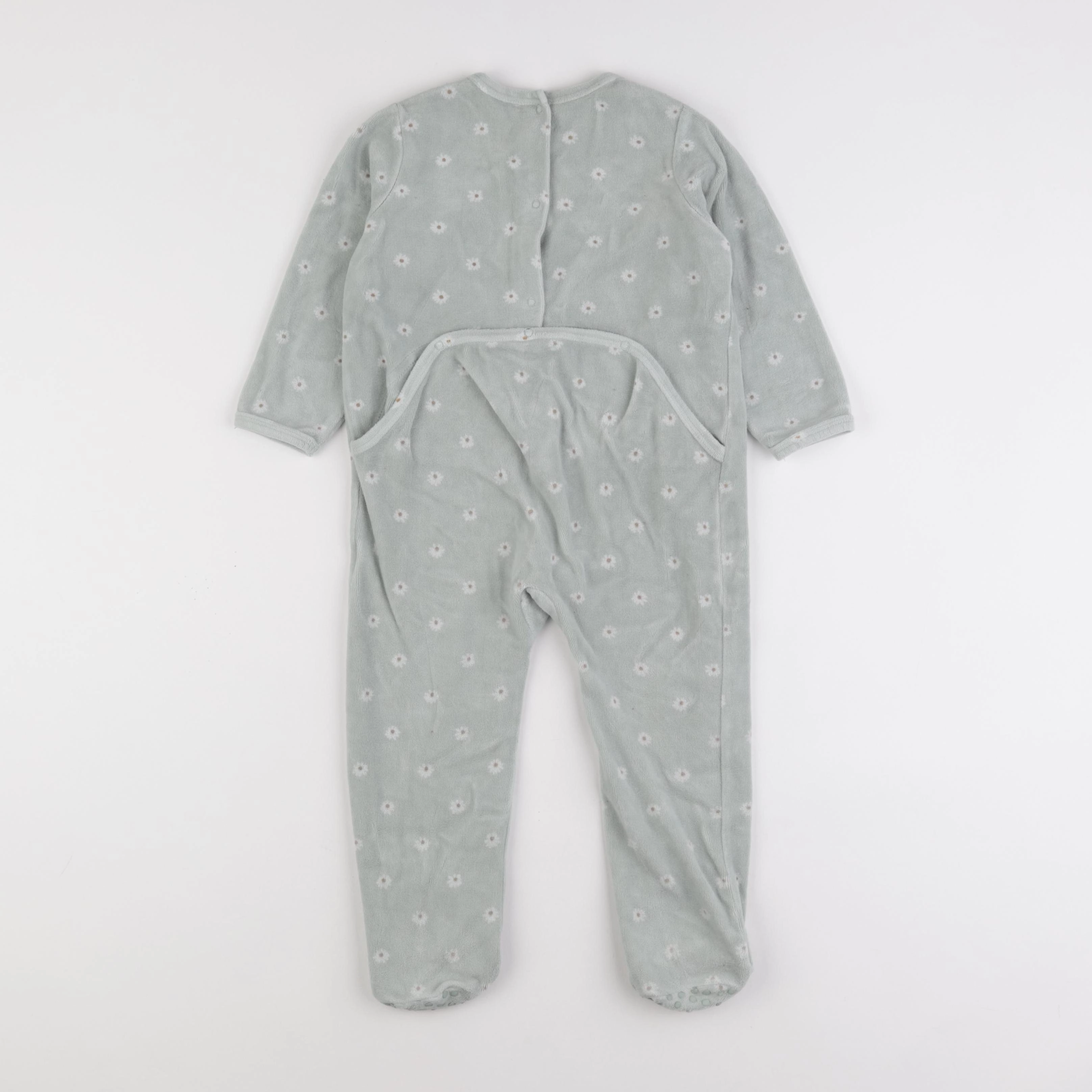 Vertbaudet - pyjama velours vert - 3 ans