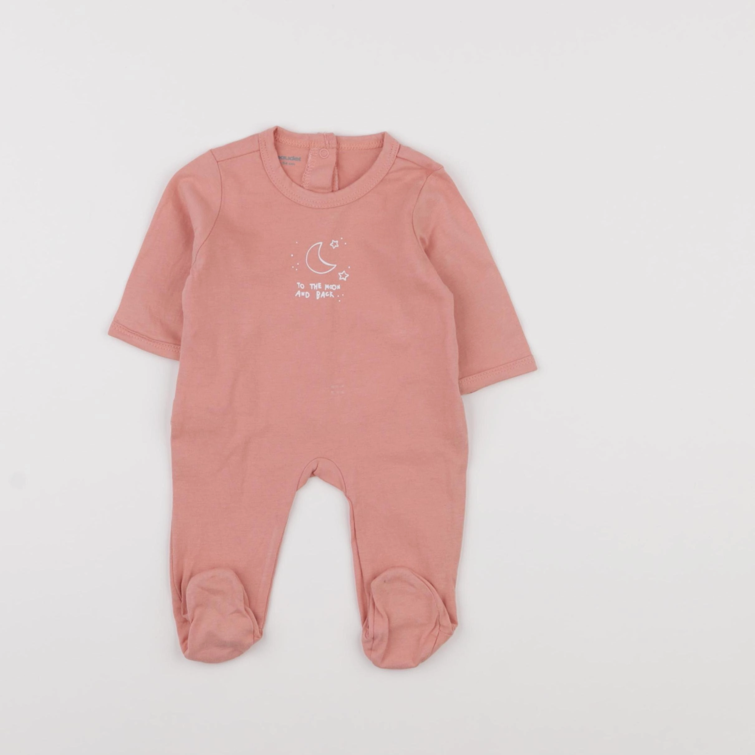 Vertbaudet - pyjama coton rose - 1 mois