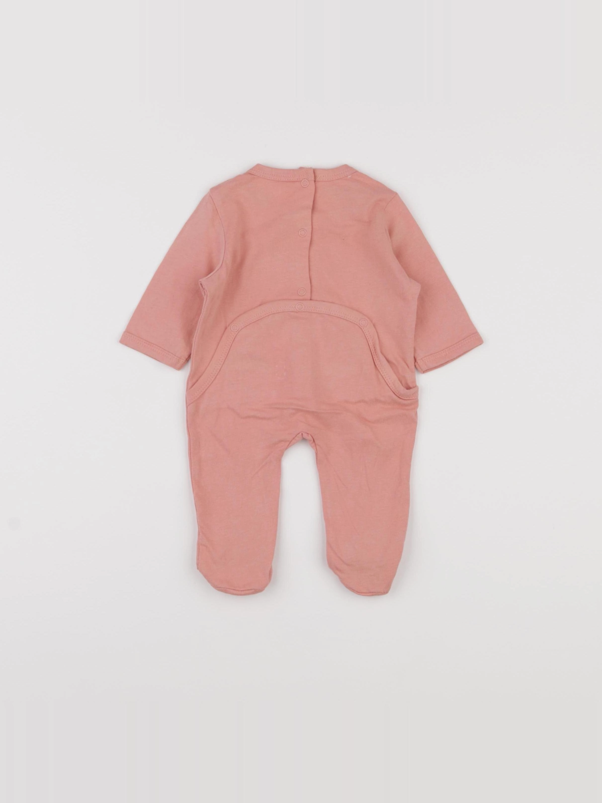 Vertbaudet - pyjama coton rose - 1 mois