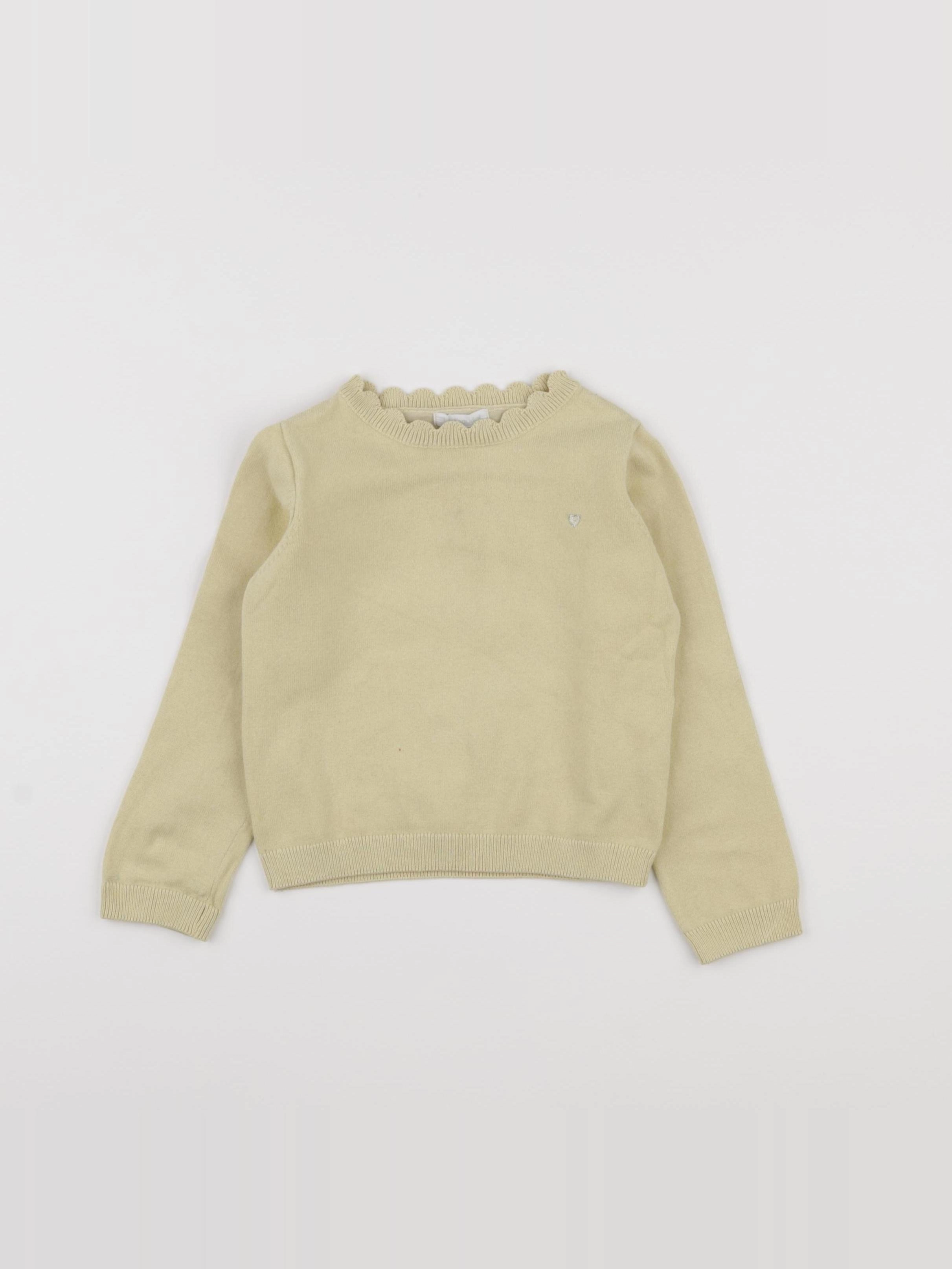Vertbaudet - pull jaune - 3 ans