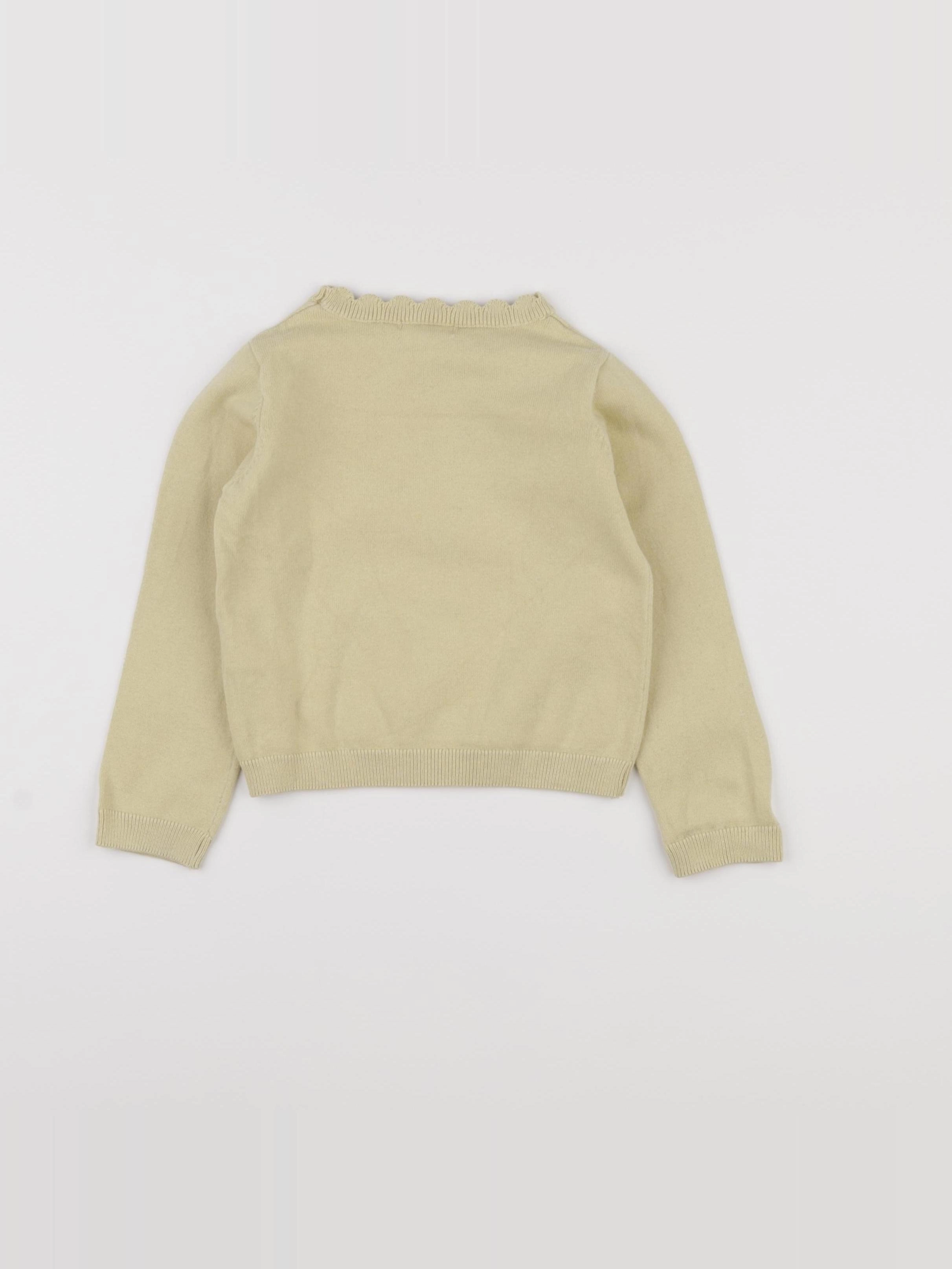 Vertbaudet - pull jaune - 3 ans