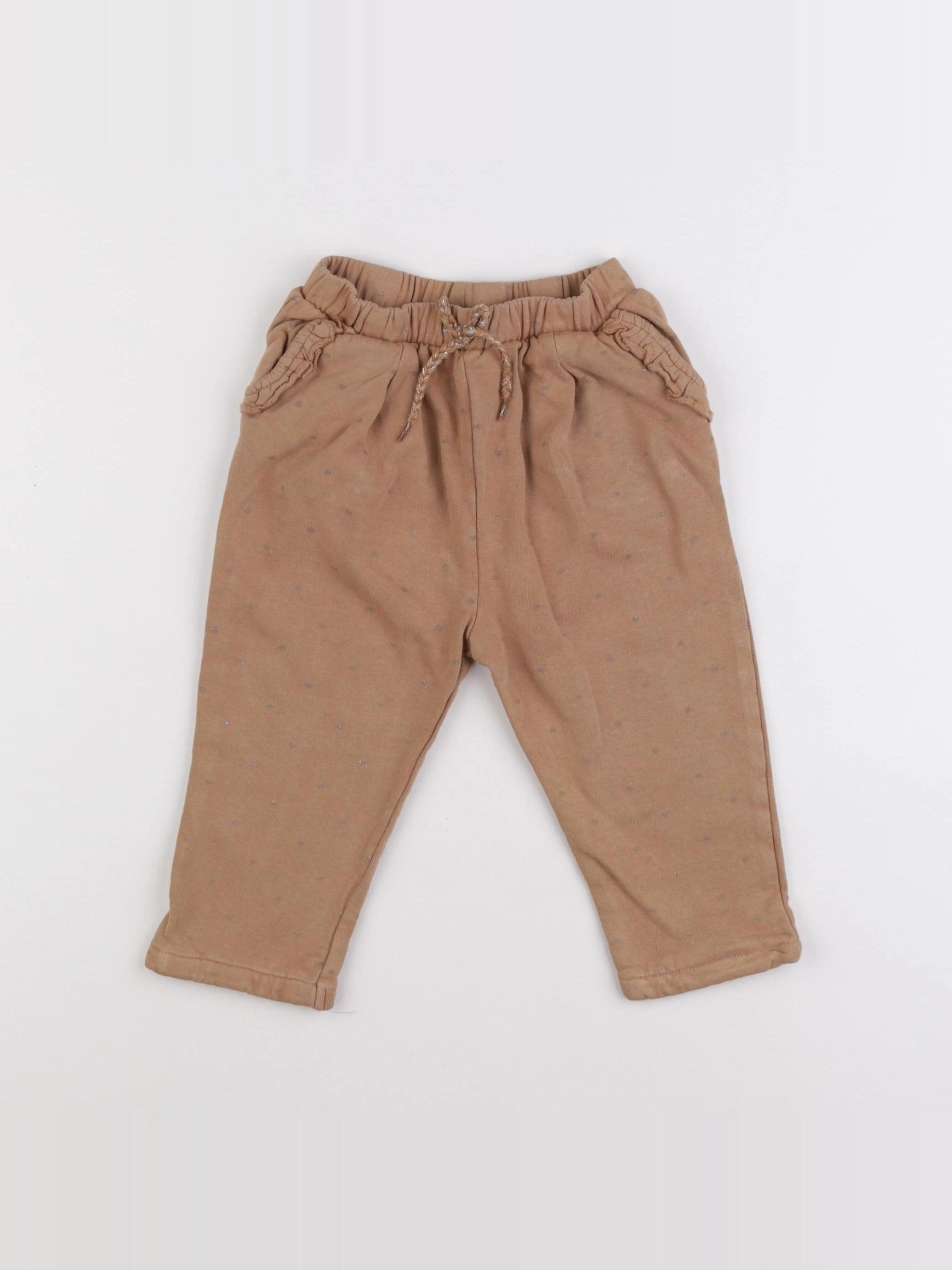Vertbaudet - pantalon marron - 24 mois