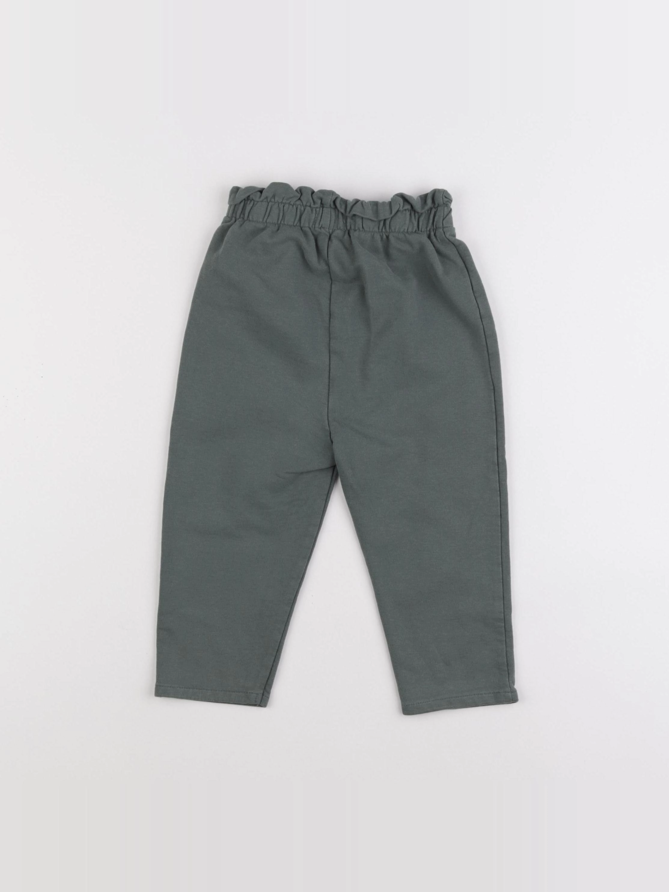 Vertbaudet - pantalon vert - 24 mois
