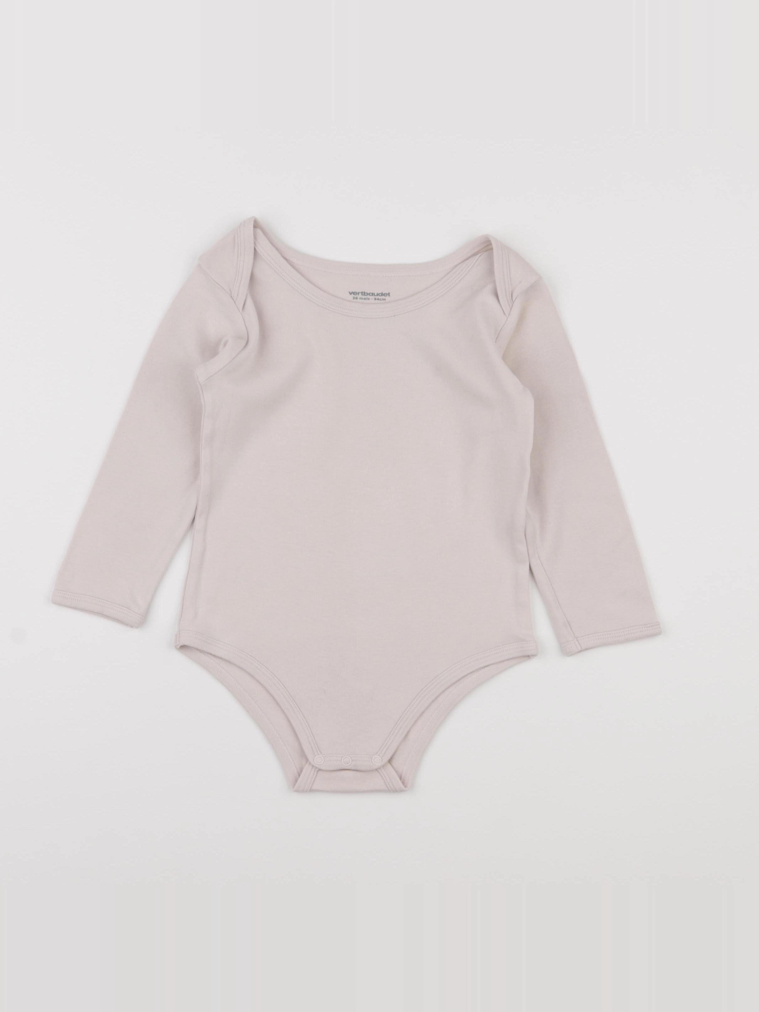 Vertbaudet - body beige - 36 mois