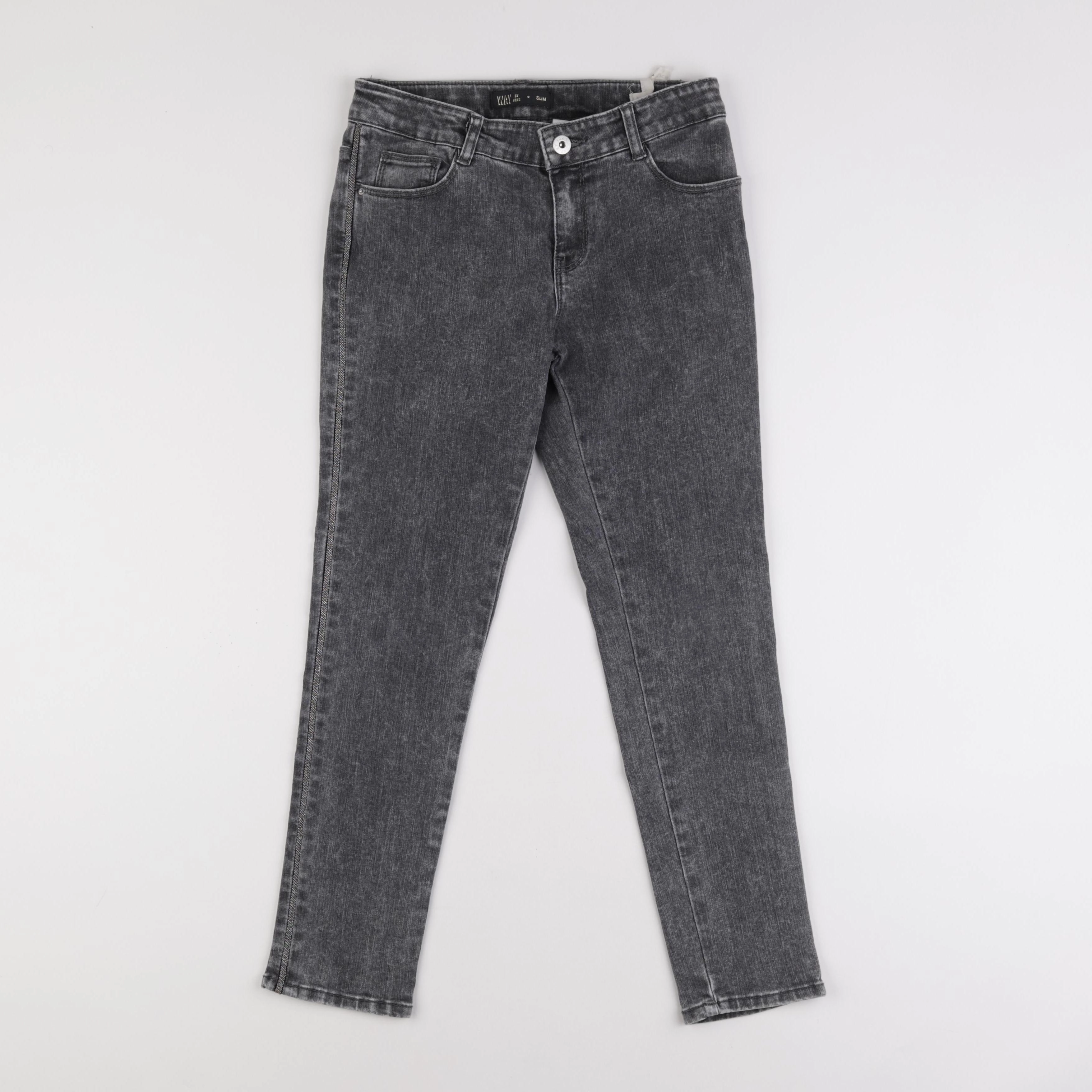 IKKS - jean gris - 12 ans