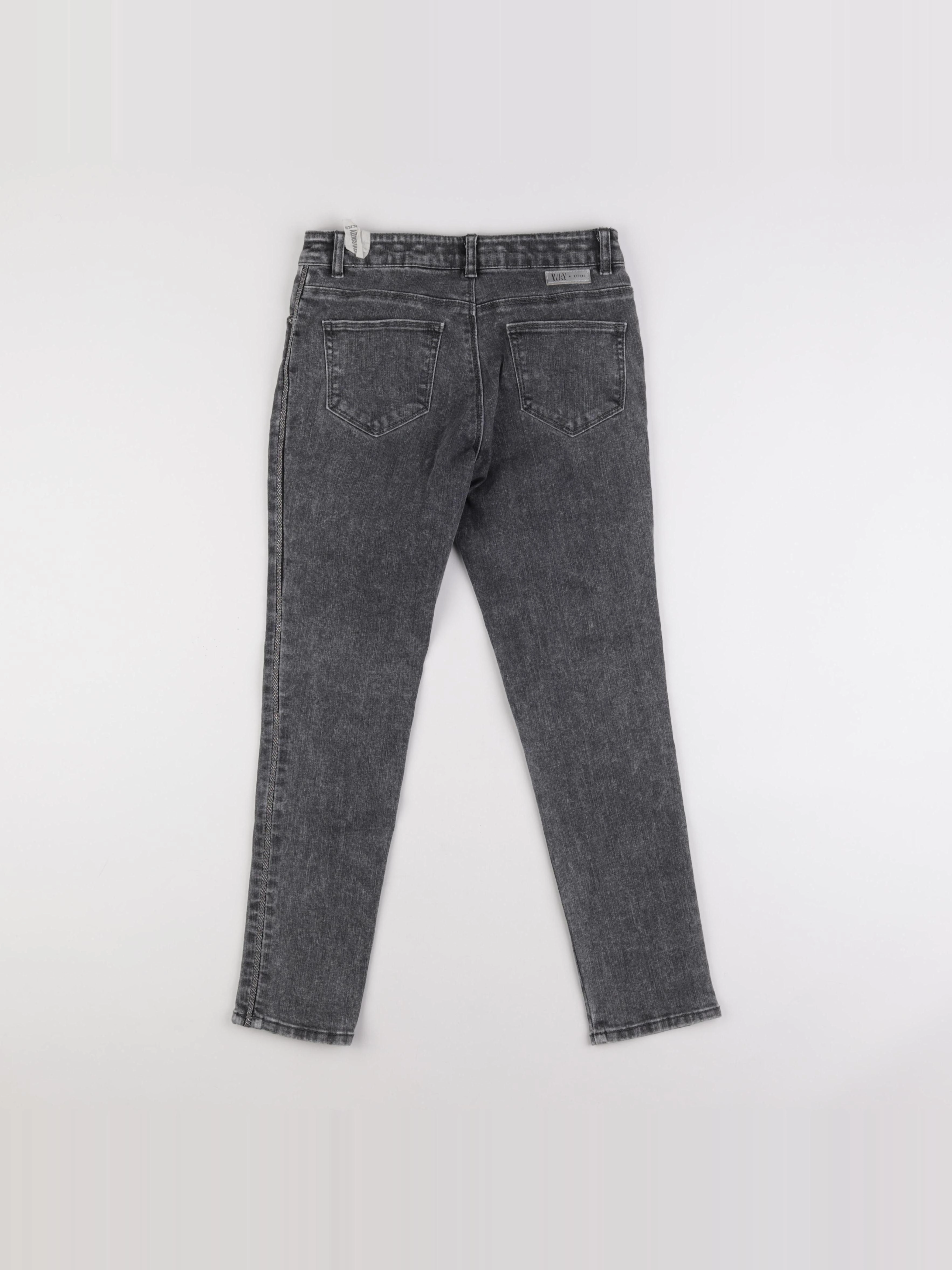 IKKS - jean gris - 12 ans