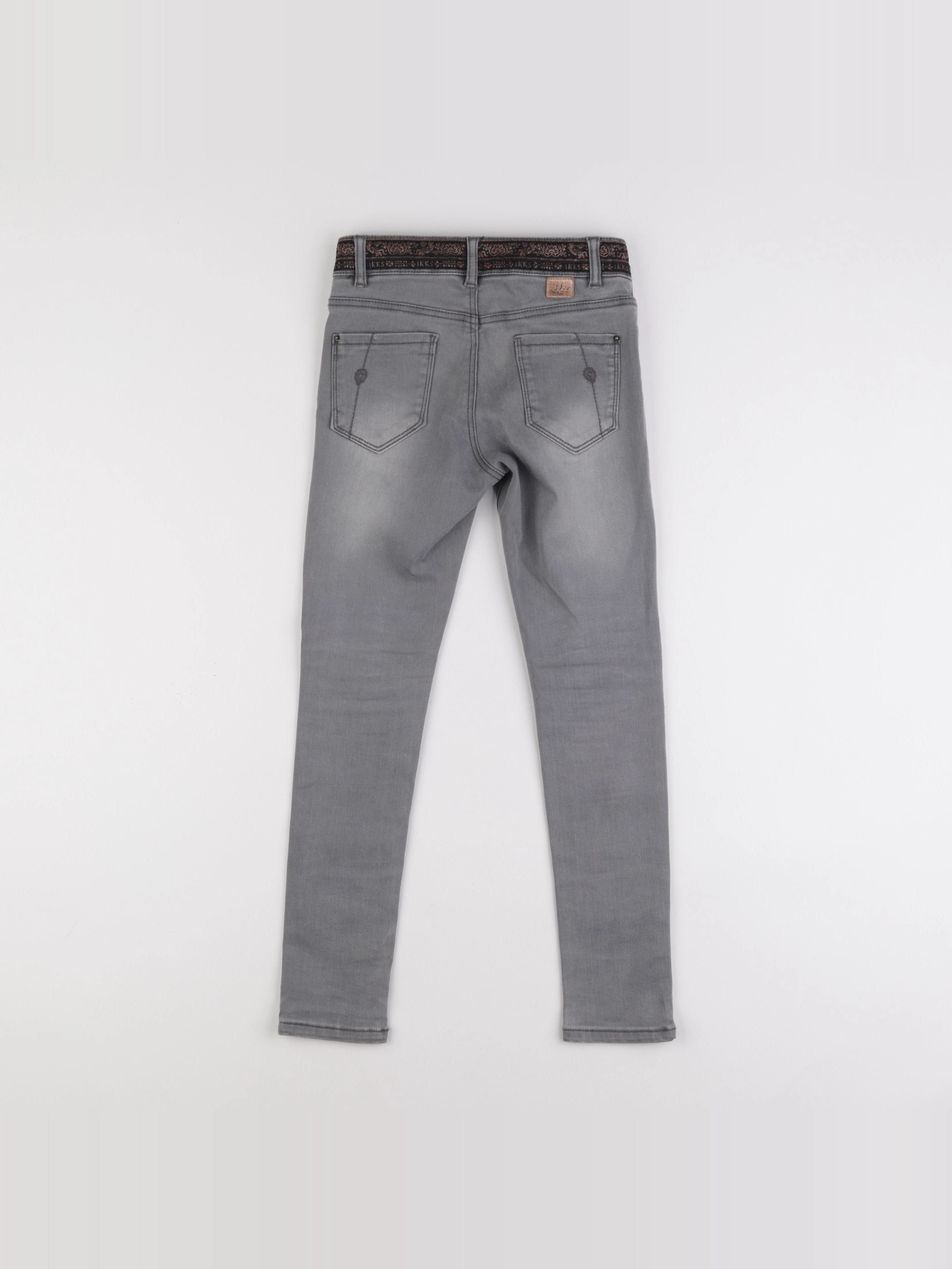 IKKS - jean gris - 8 ans