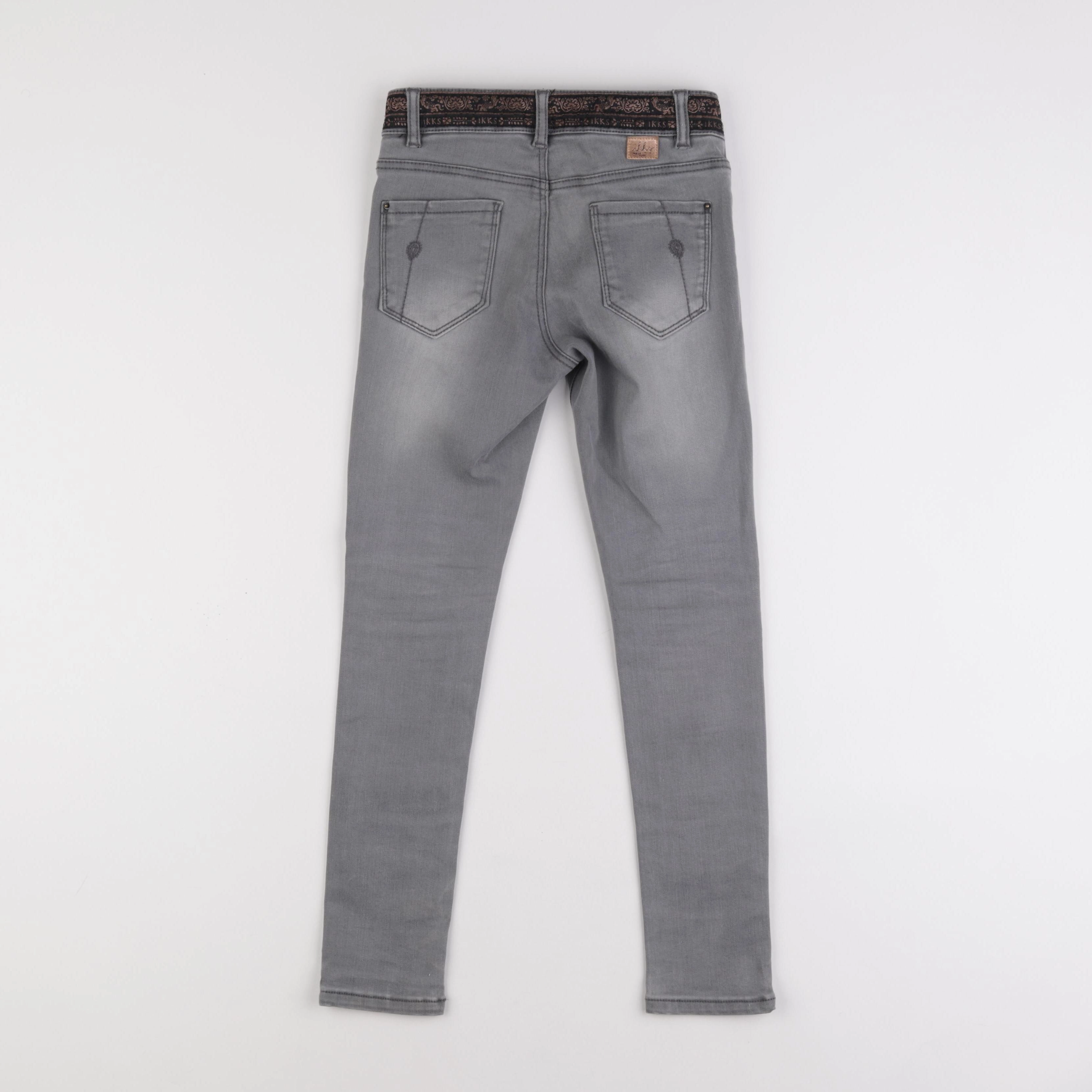 IKKS - jean gris - 8 ans
