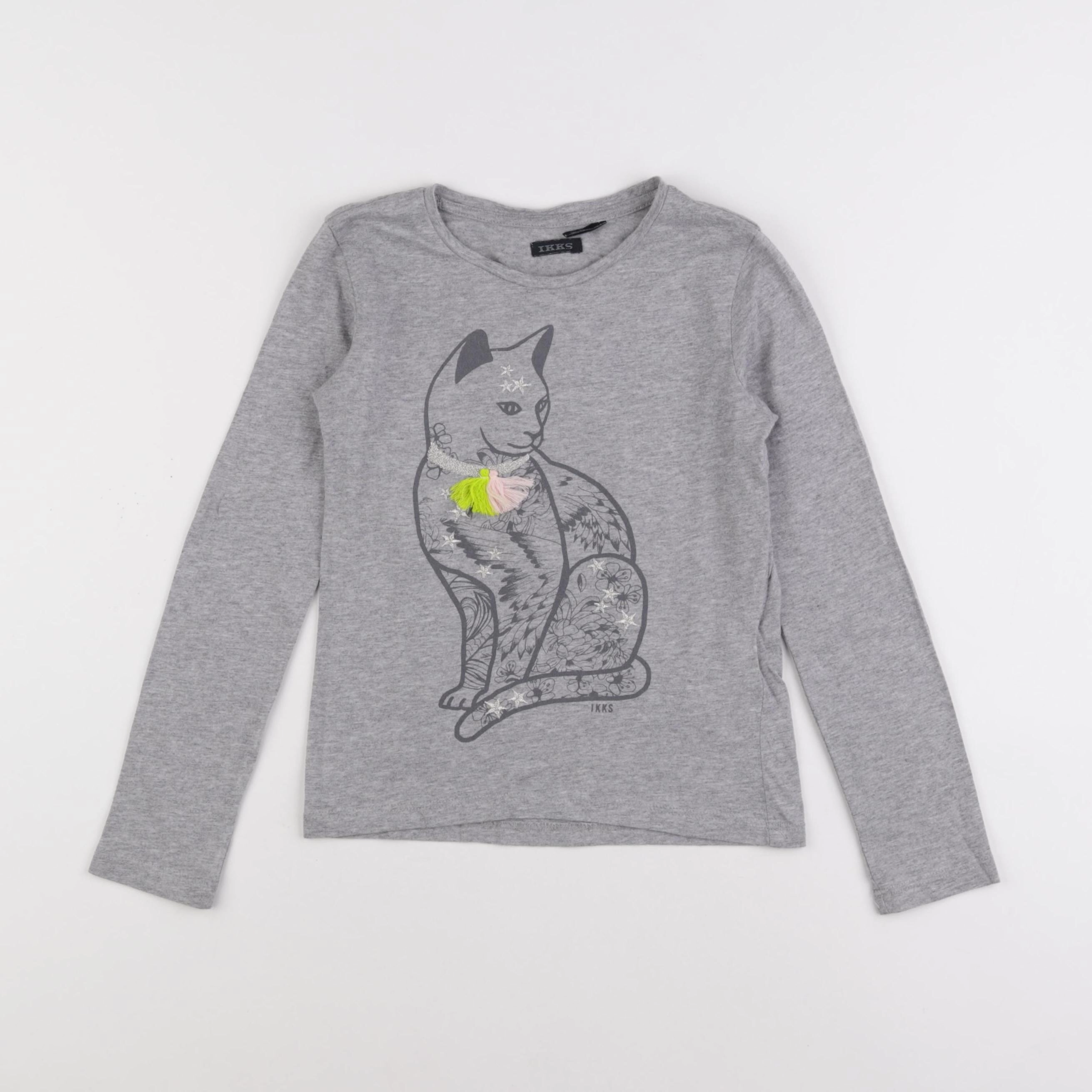 IKKS - tee-shirt gris - 8 ans