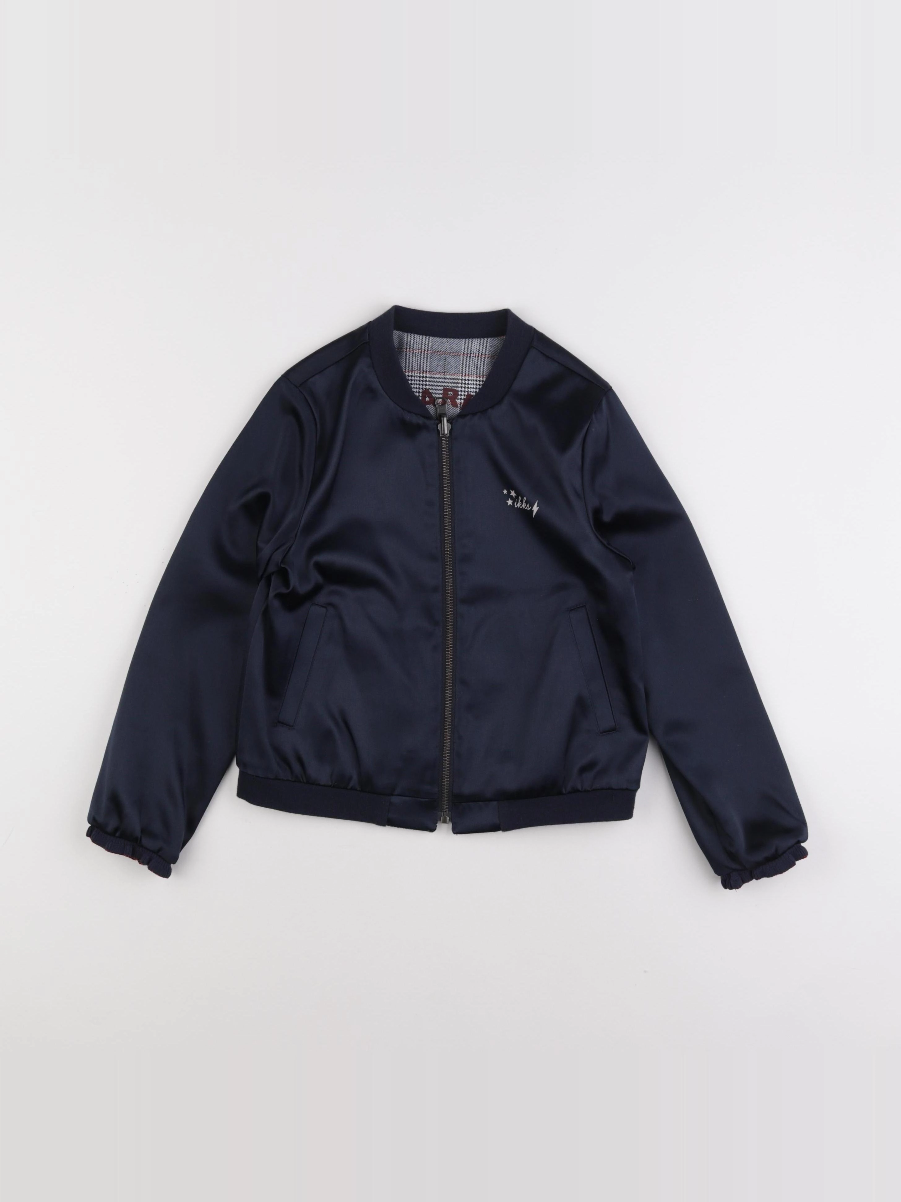 IKKS - veste réversible bleu - 8 ans