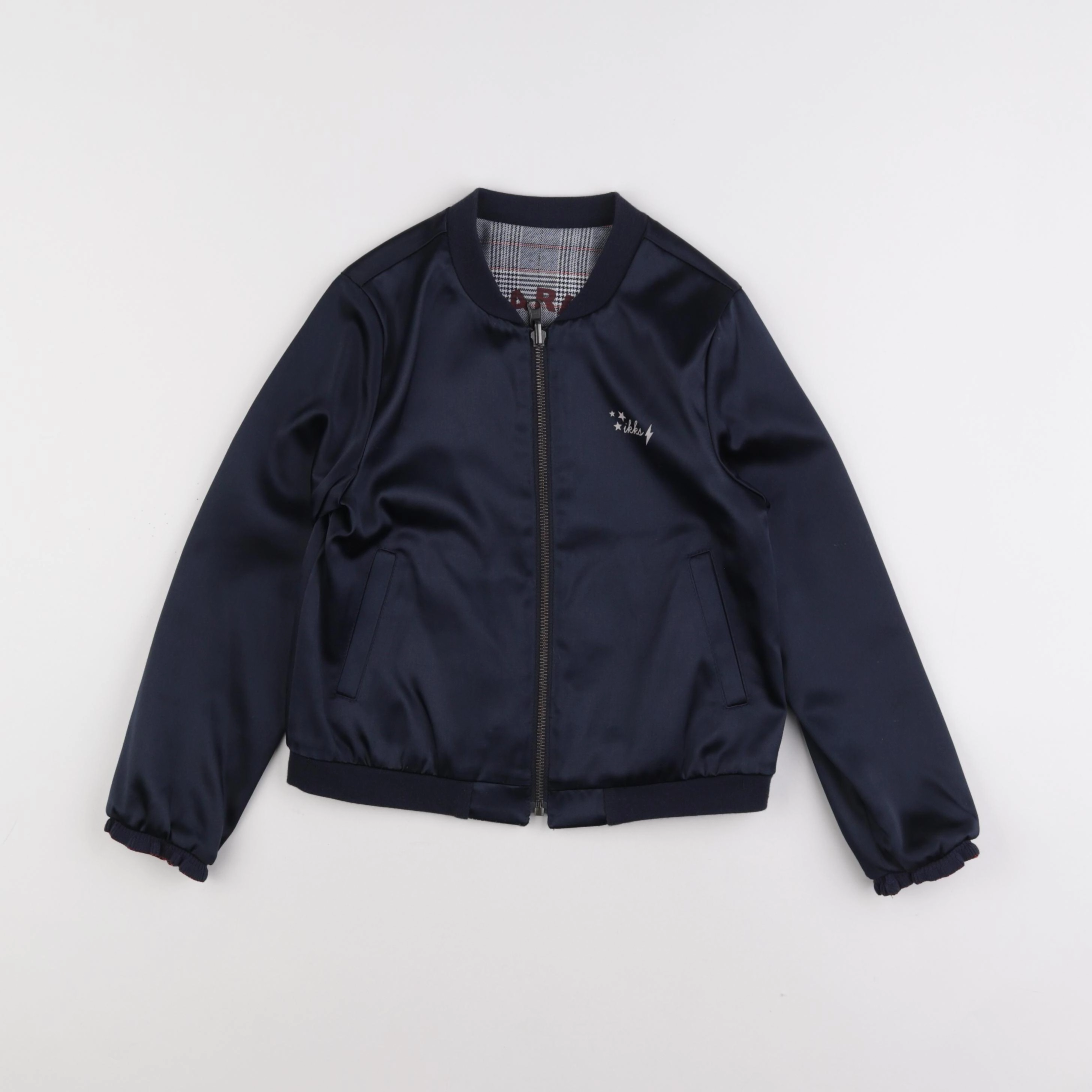 IKKS - veste réversible bleu - 8 ans