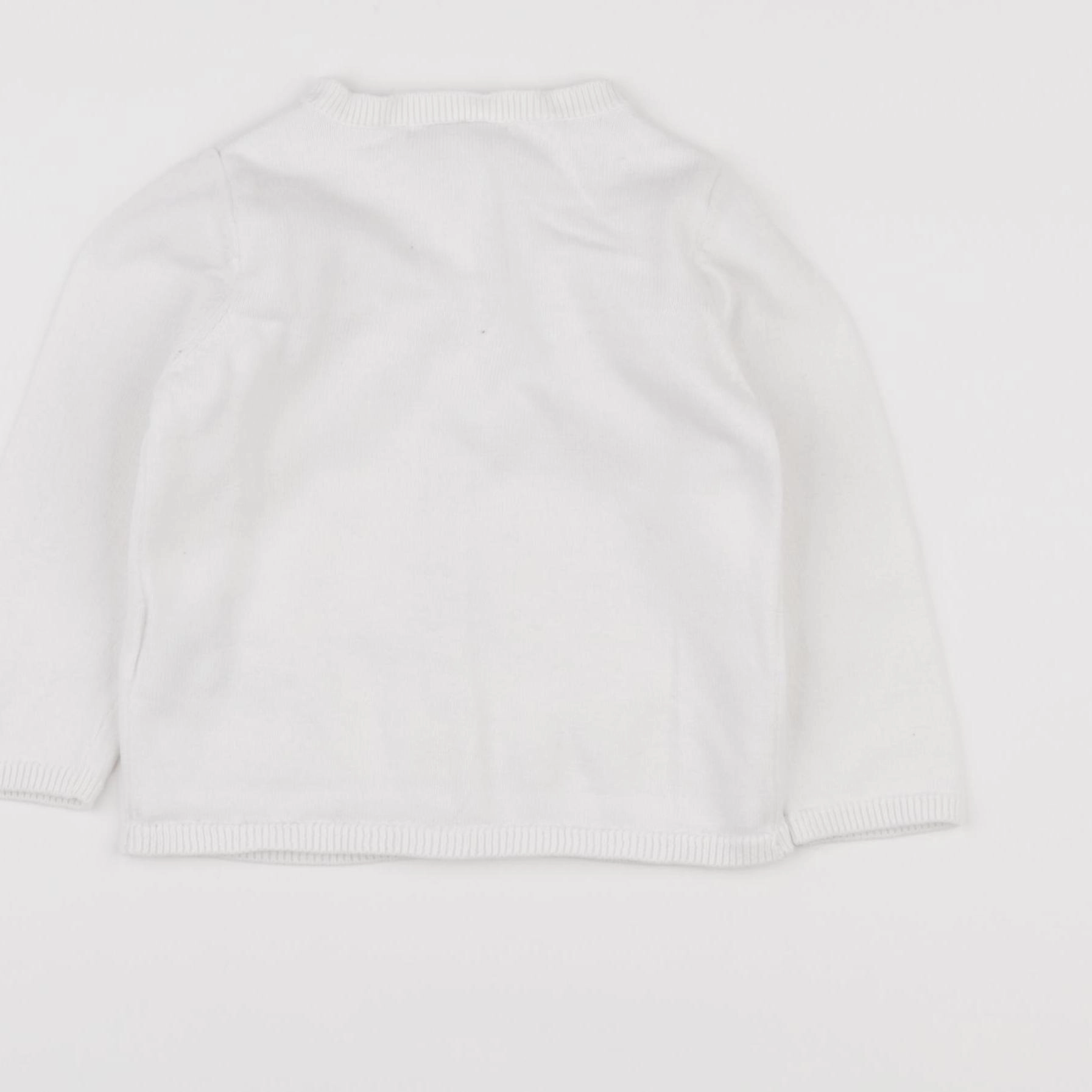 Vertbaudet - gilet blanc - 18 mois