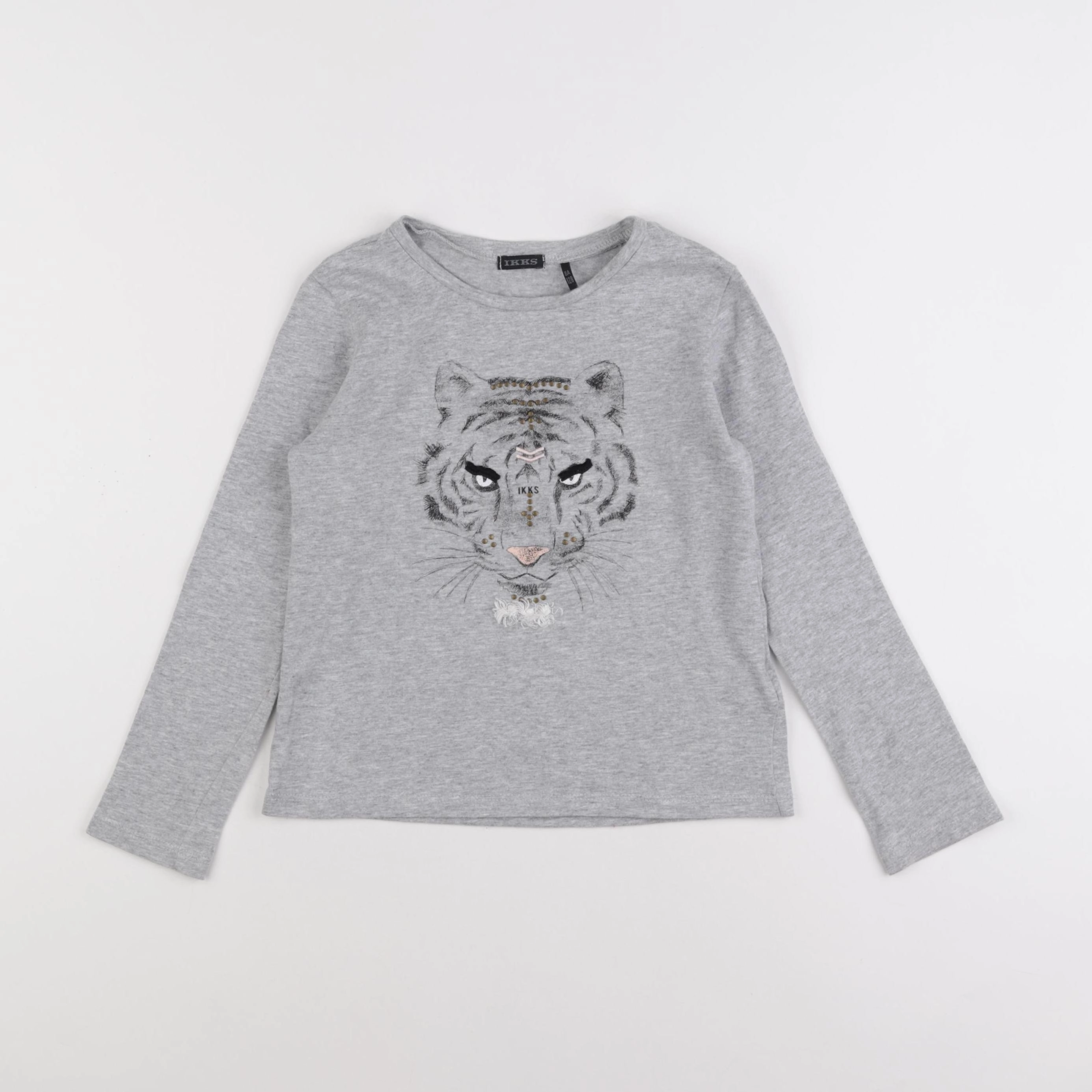 IKKS - tee-shirt gris - 8 ans