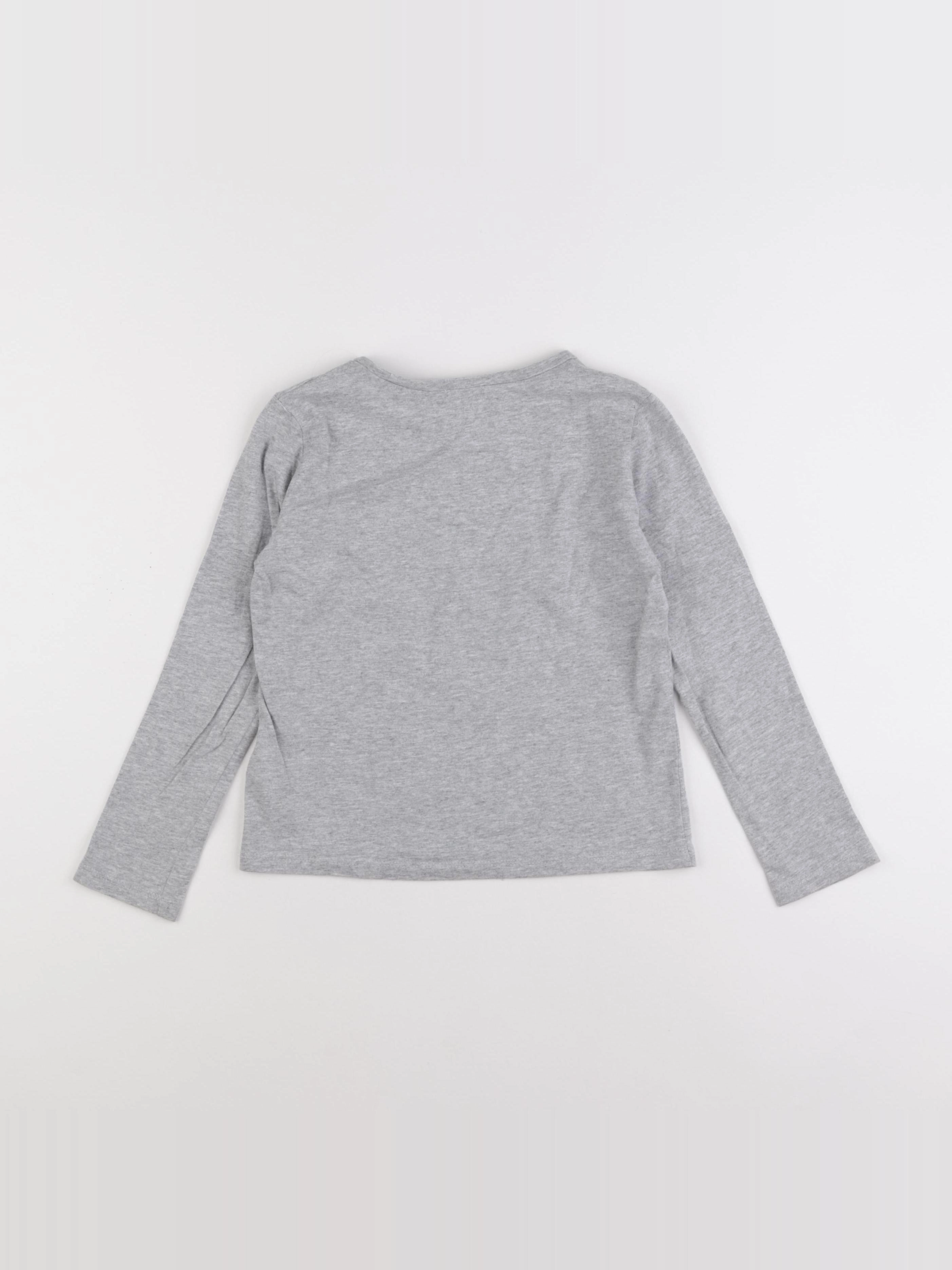 IKKS - tee-shirt gris - 8 ans