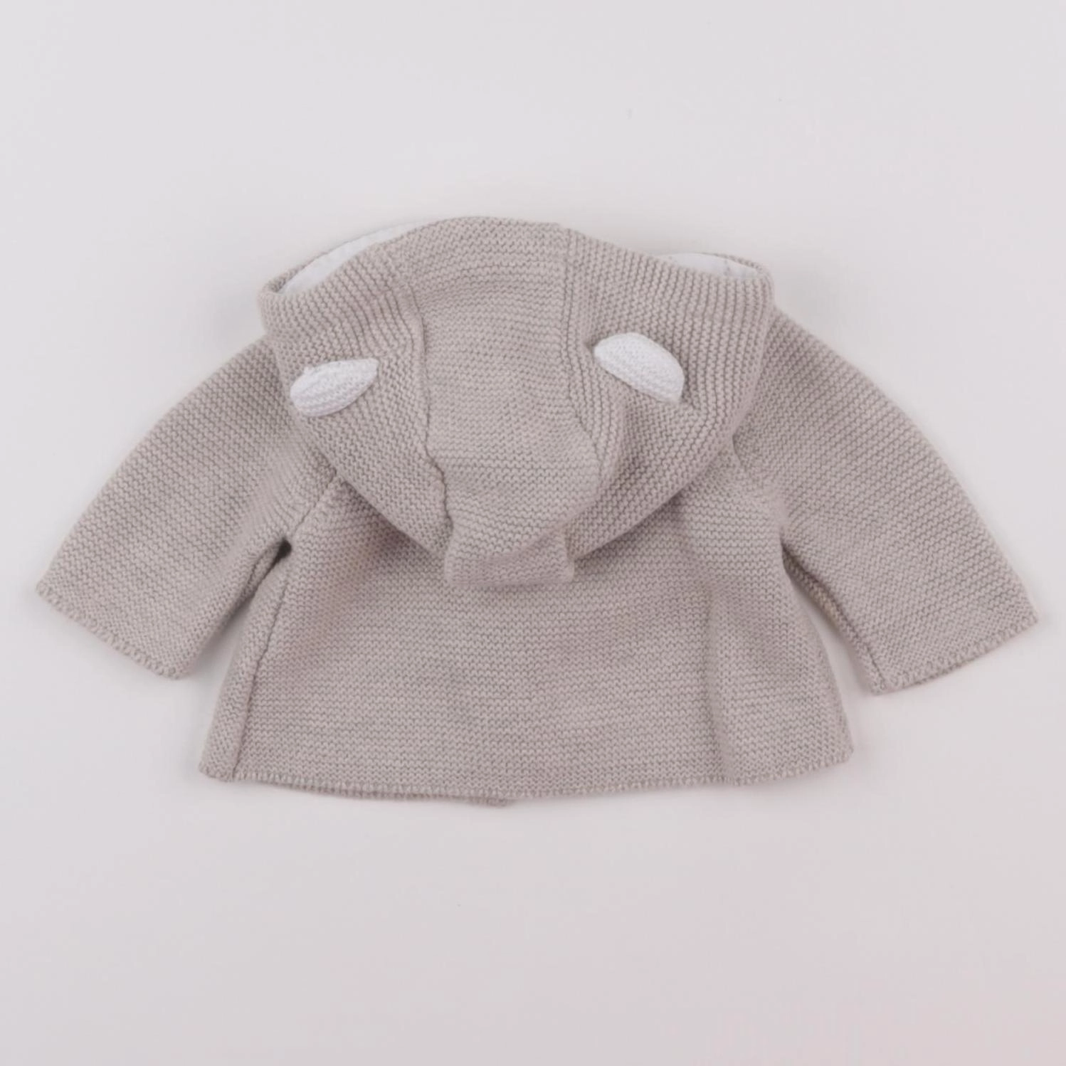 Vertbaudet - gilet beige - 0 mois