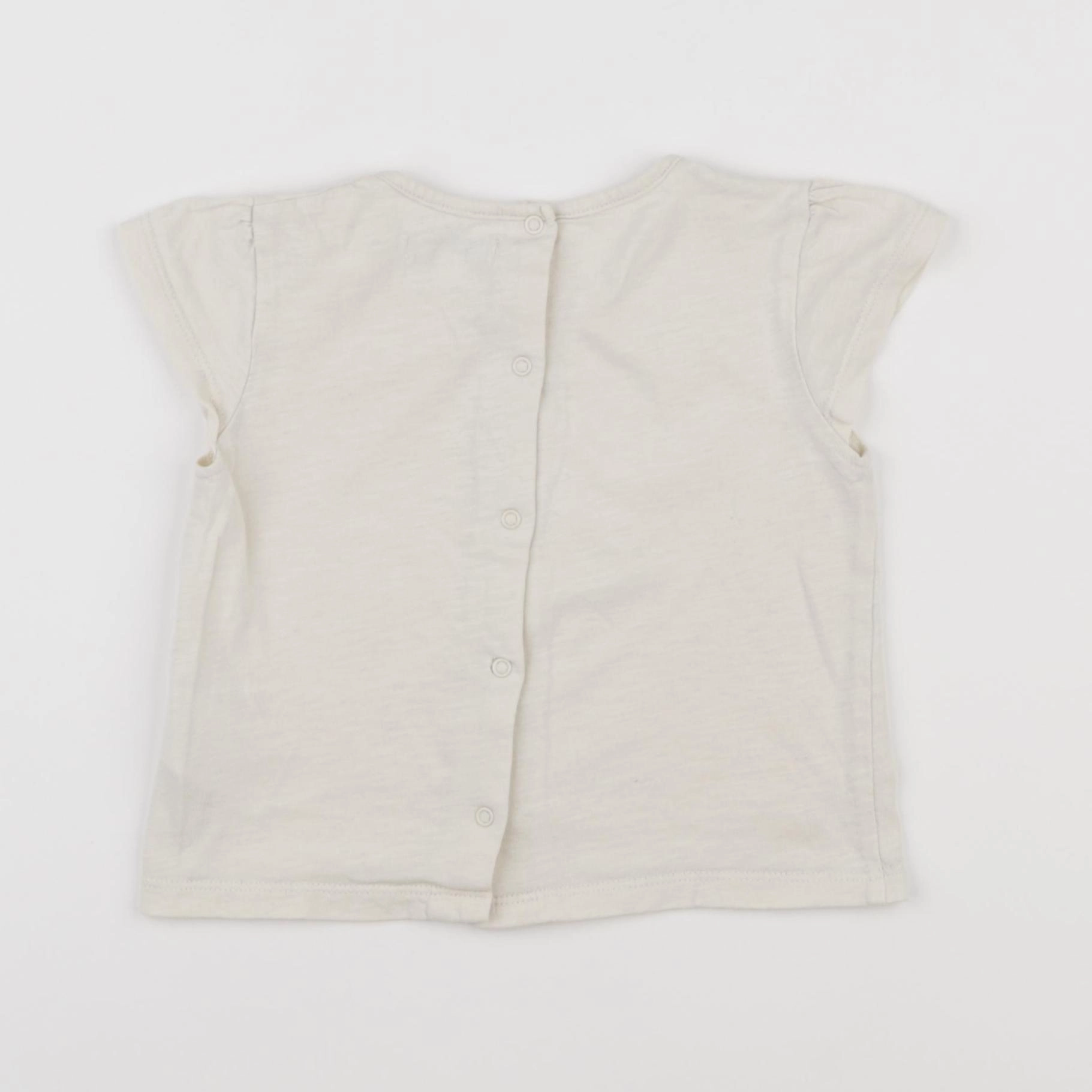 Vertbaudet - tee-shirt beige - 18 mois