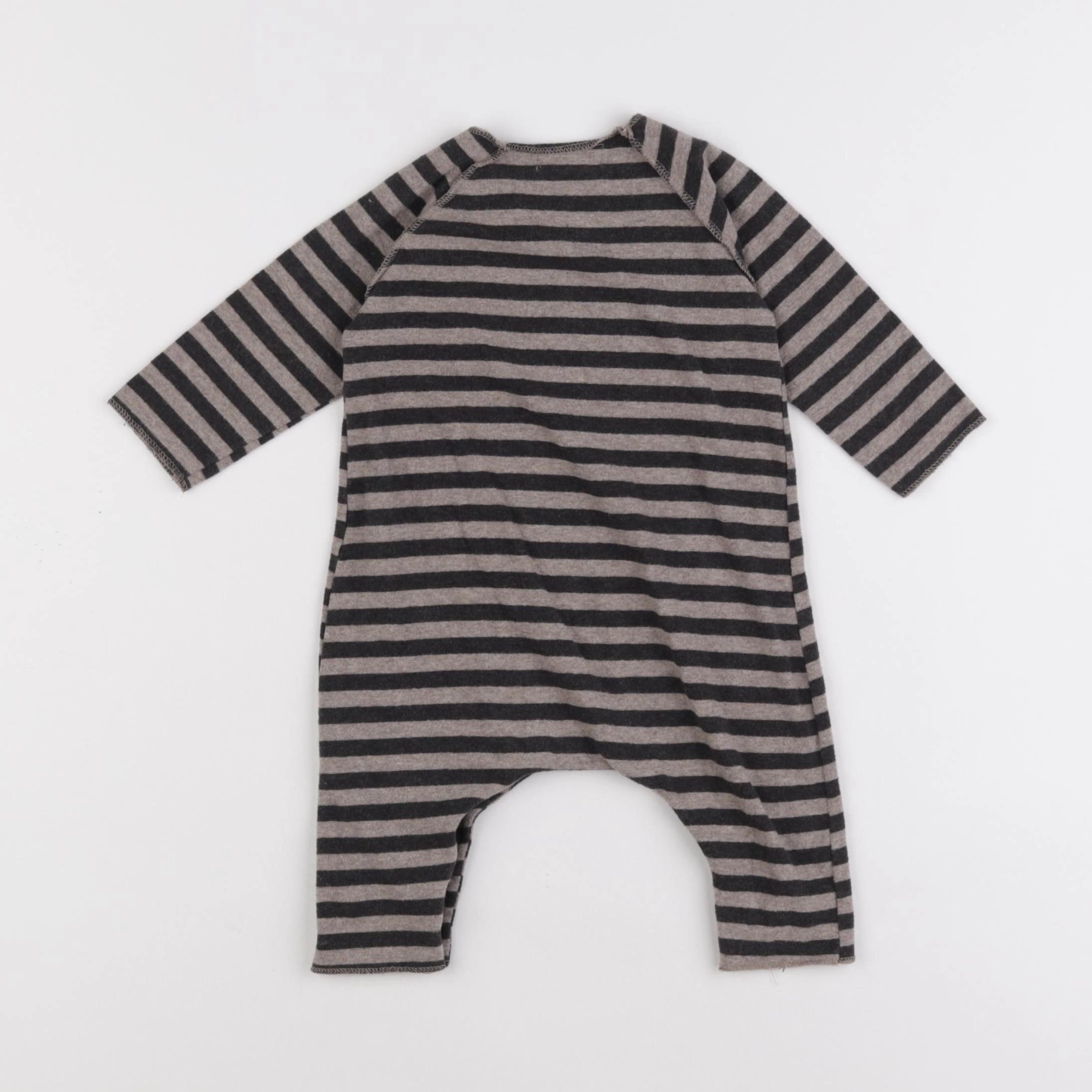 1+ In the family - pyjama coton marron - 6 mois