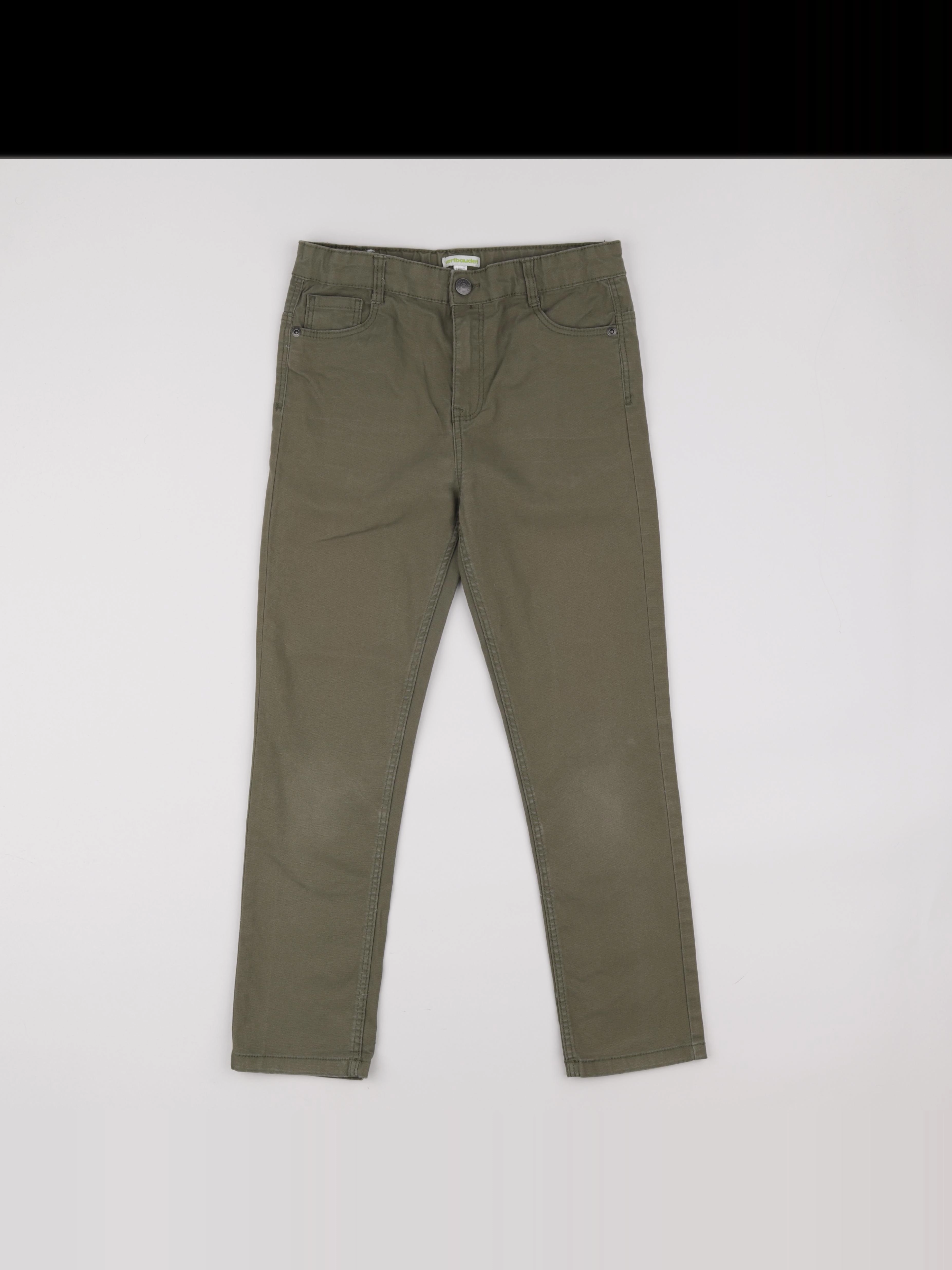 Vertbaudet - pantalon vert - 10 ans