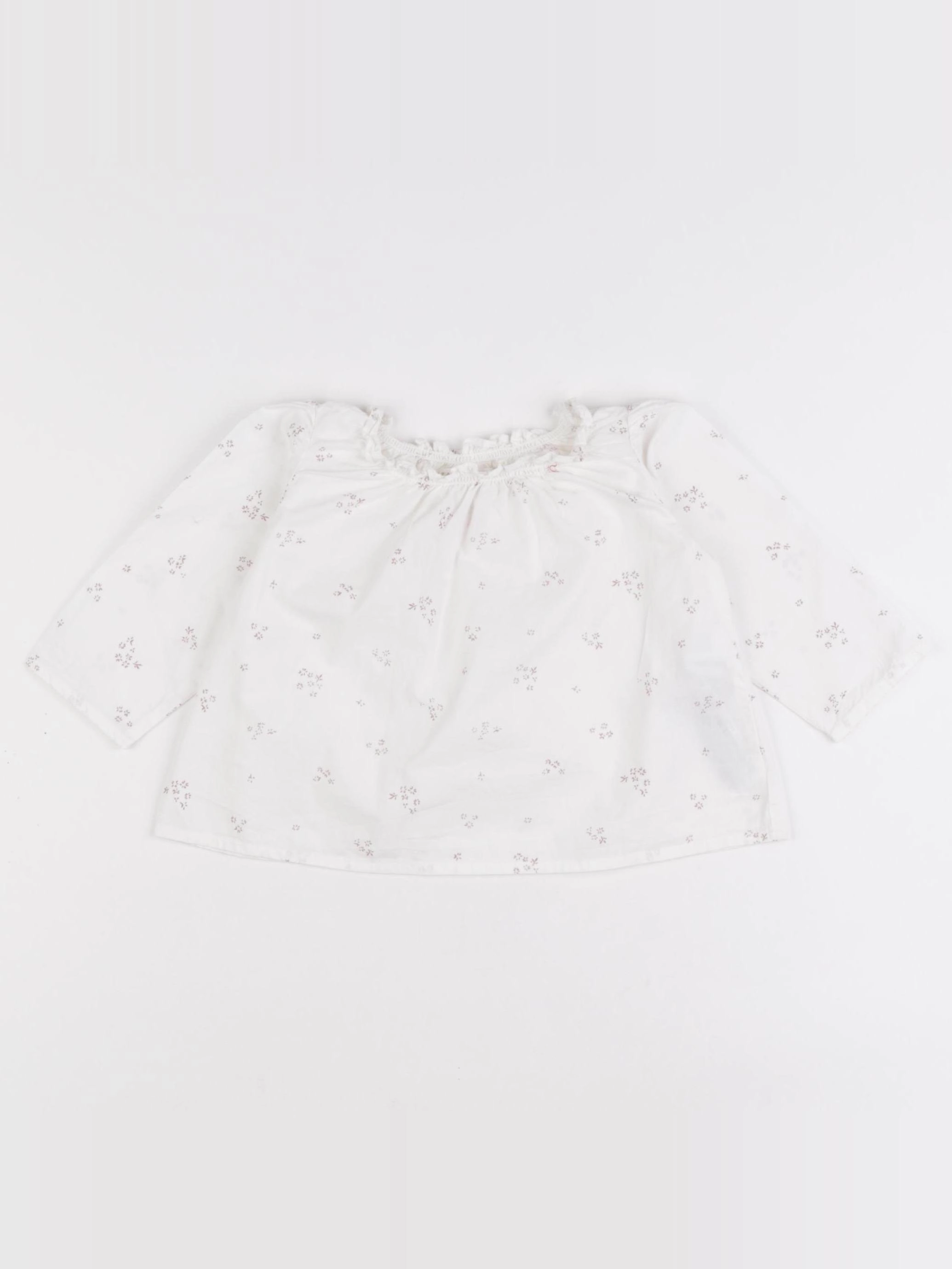 Zara - blouse blanc - 3/6 mois