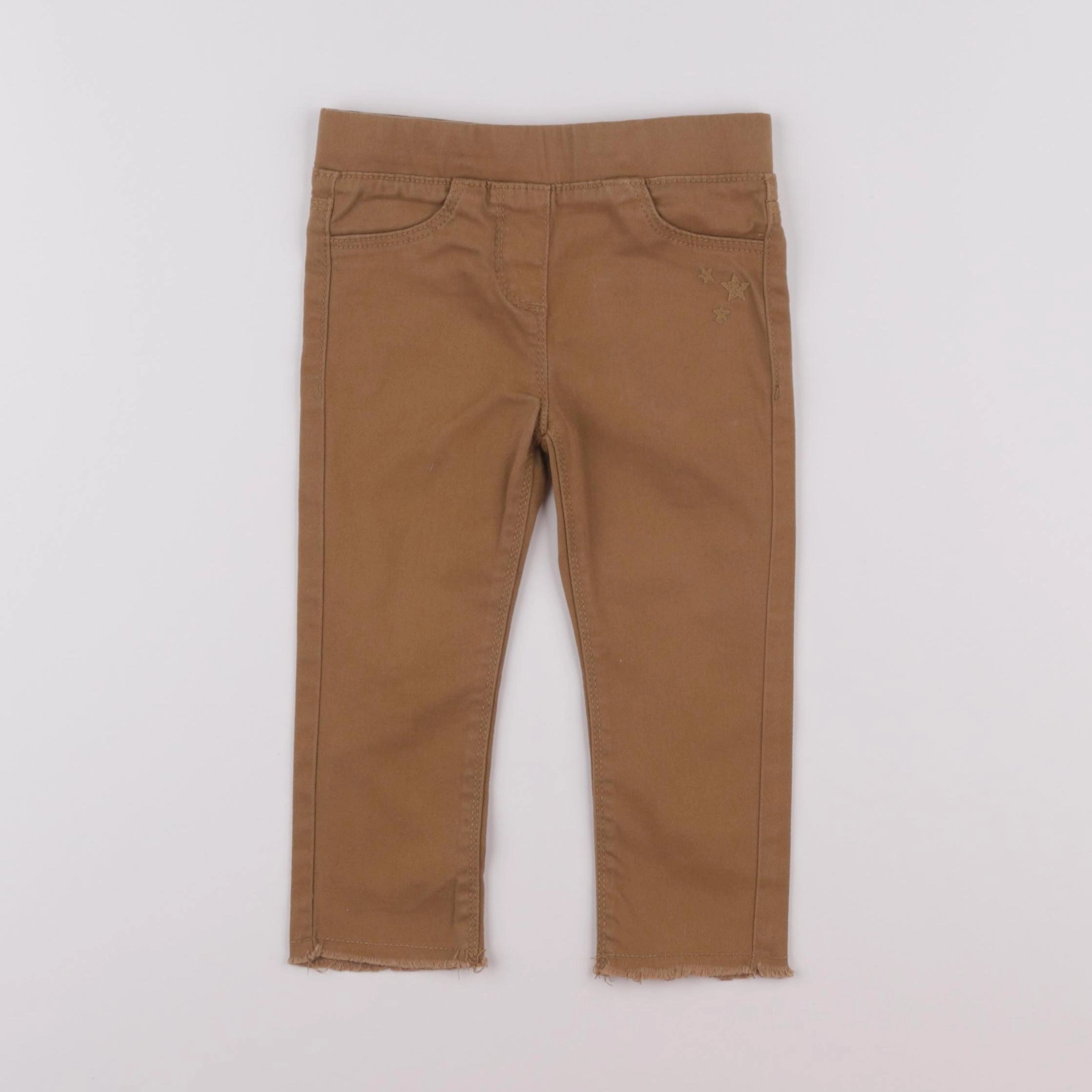 Vertbaudet - jegging marron - 2 ans