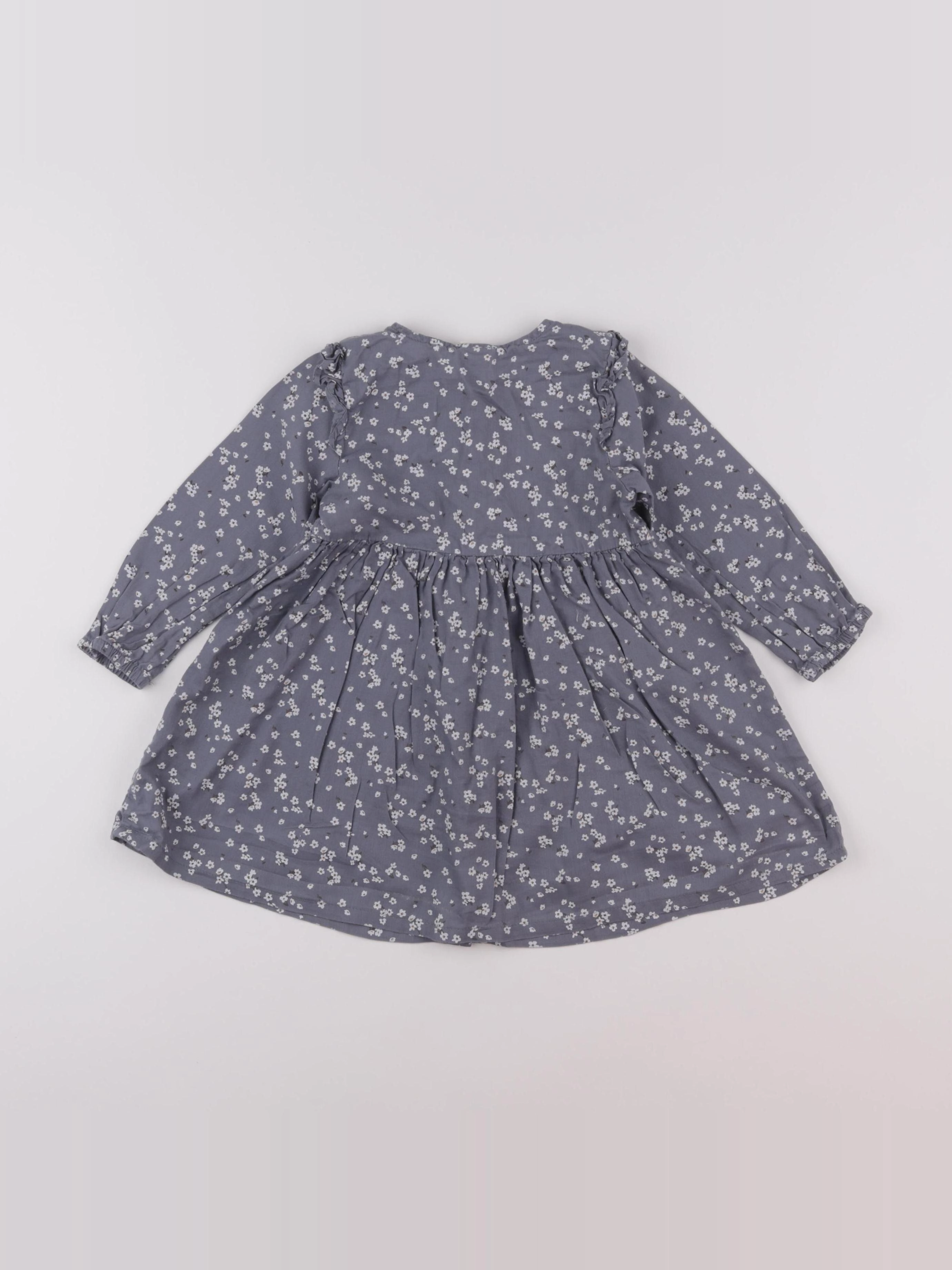 H&M - robe gris - 12/18 mois