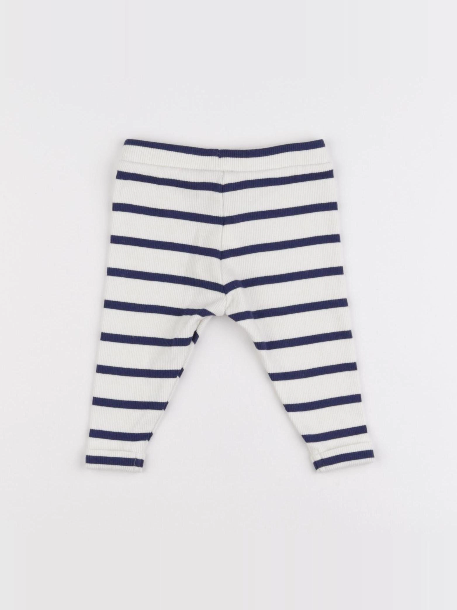 Tape à l'oeil - legging blanc, bleu - 6 mois