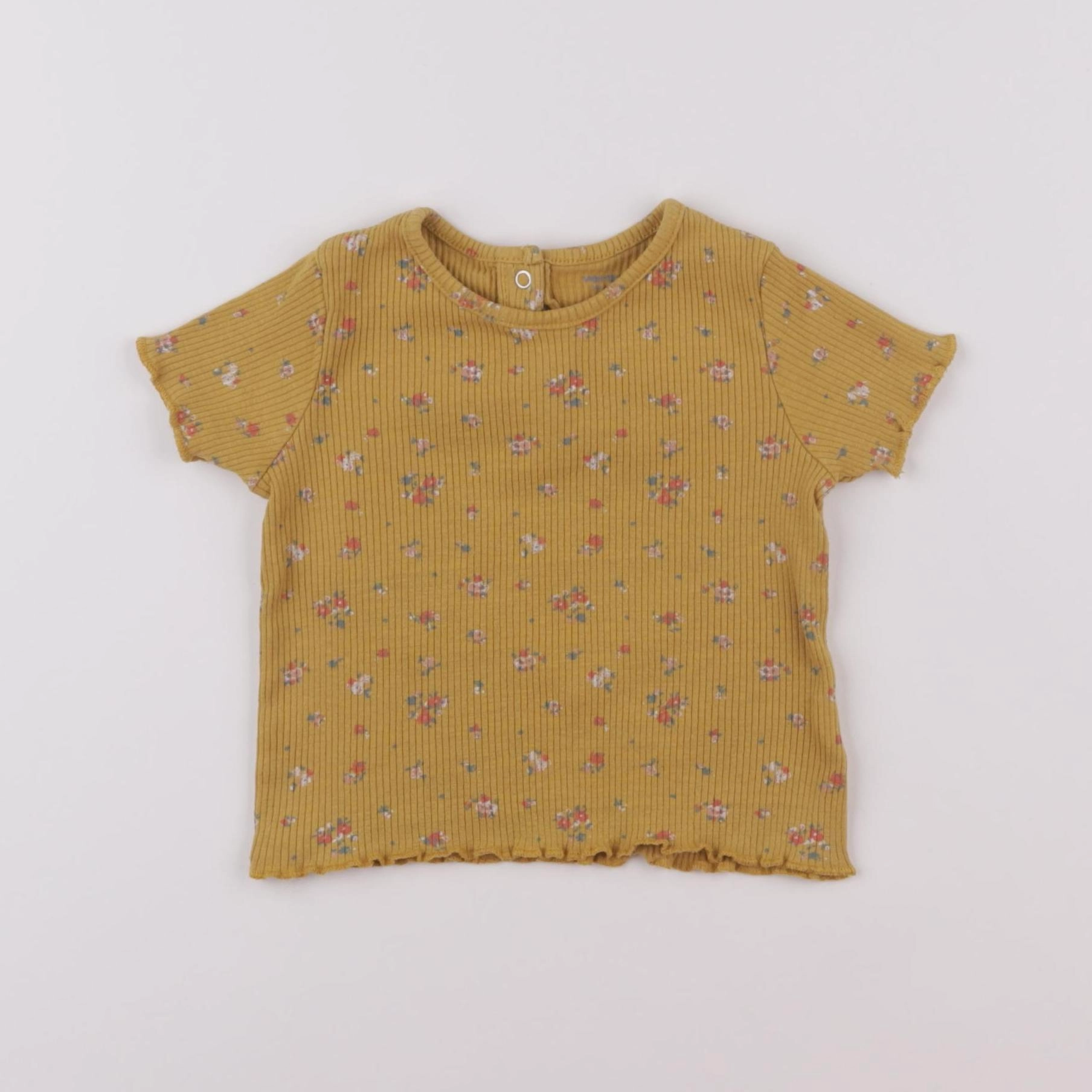 Vertbaudet - tee-shirt jaune - 12 mois