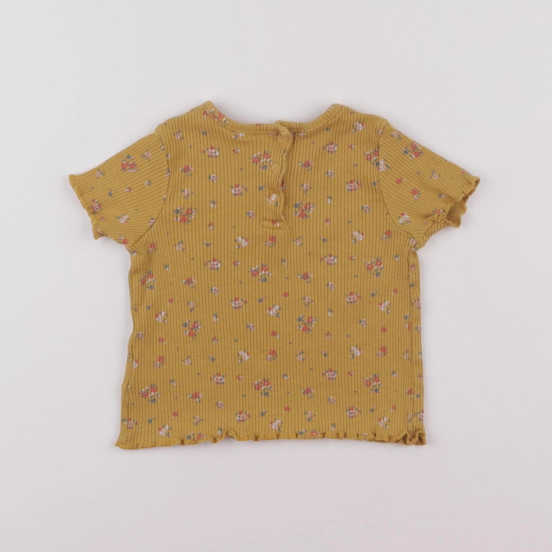 Vertbaudet - tee-shirt jaune - 12 mois