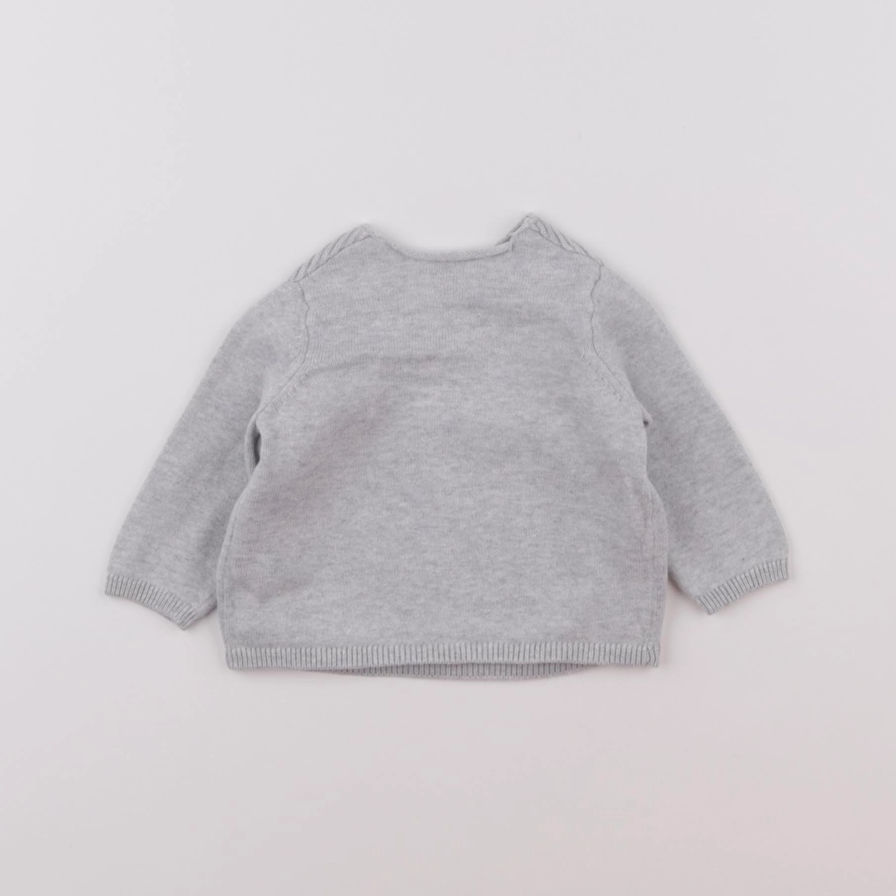Vertbaudet - gilet gris - 1 mois