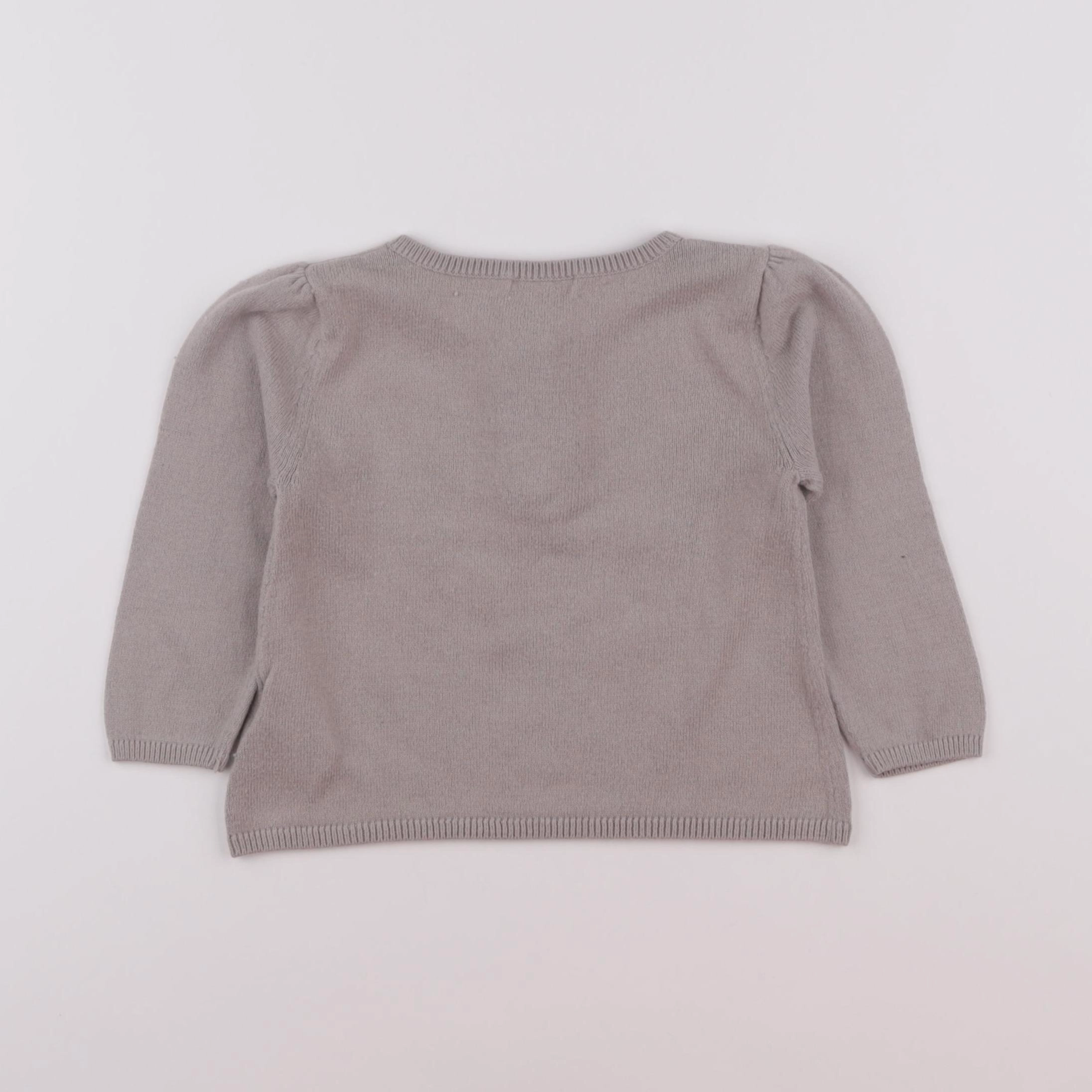 Vertbaudet - pull beige - 3 ans