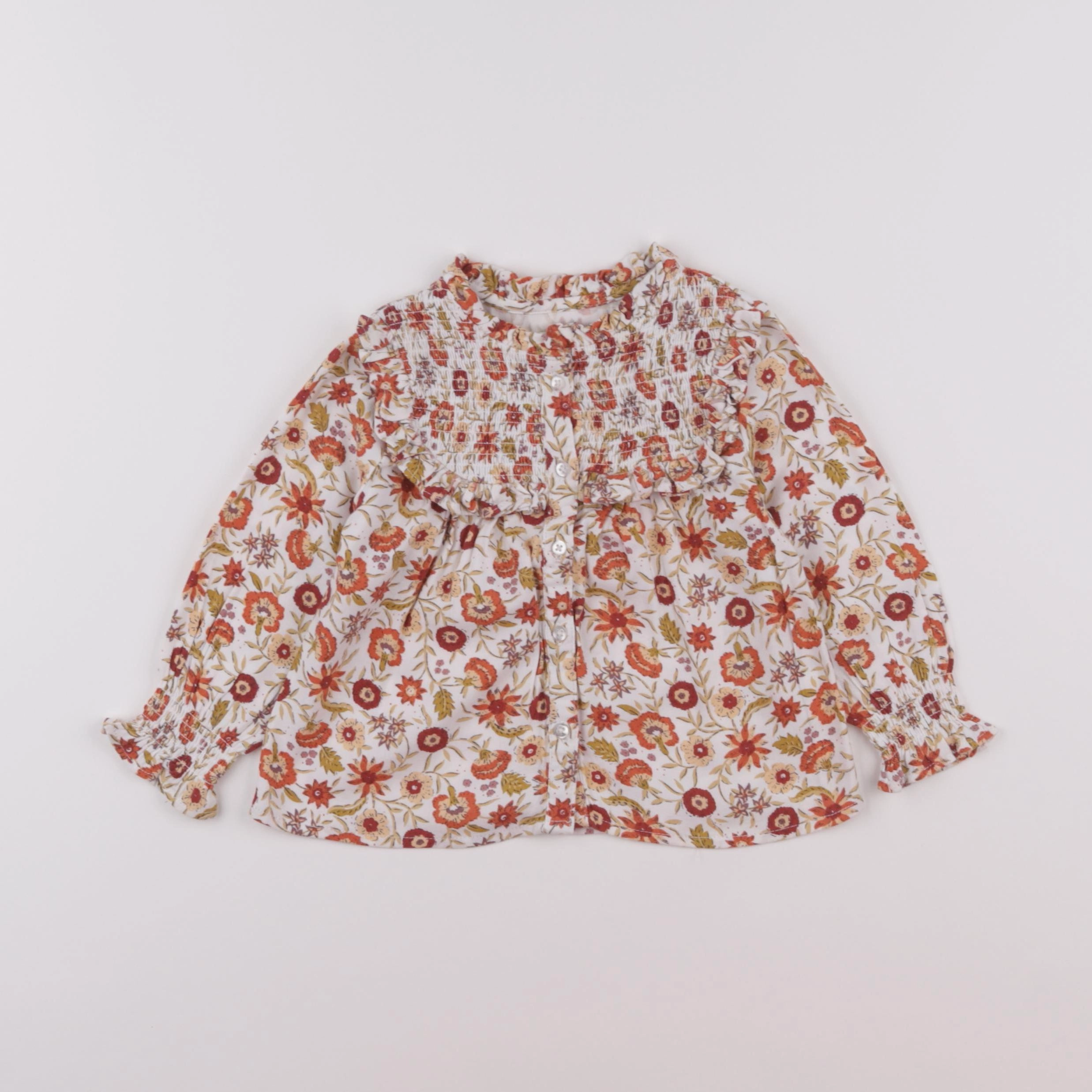 Vertbaudet - blouse orange - 2 ans