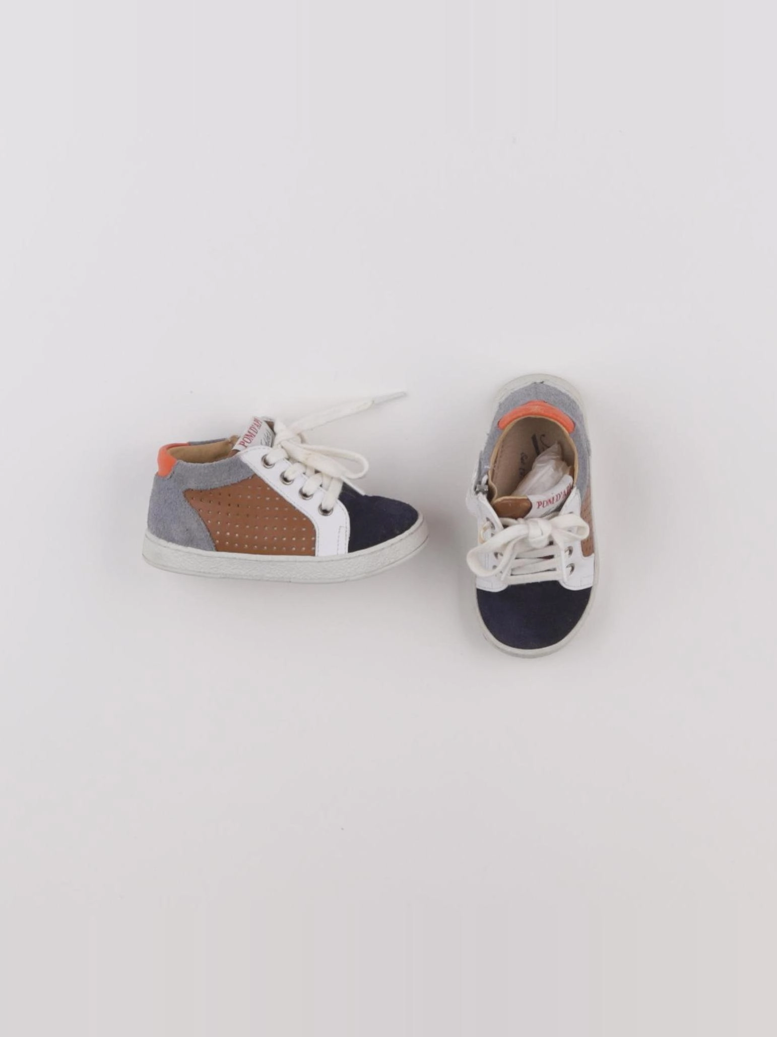Pom d'Api - baskets marron, bleu - pointure 20