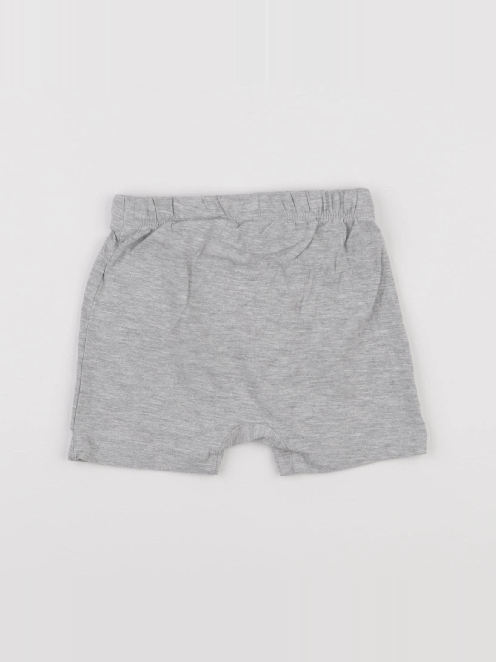 H&M - short gris - 9/12 mois