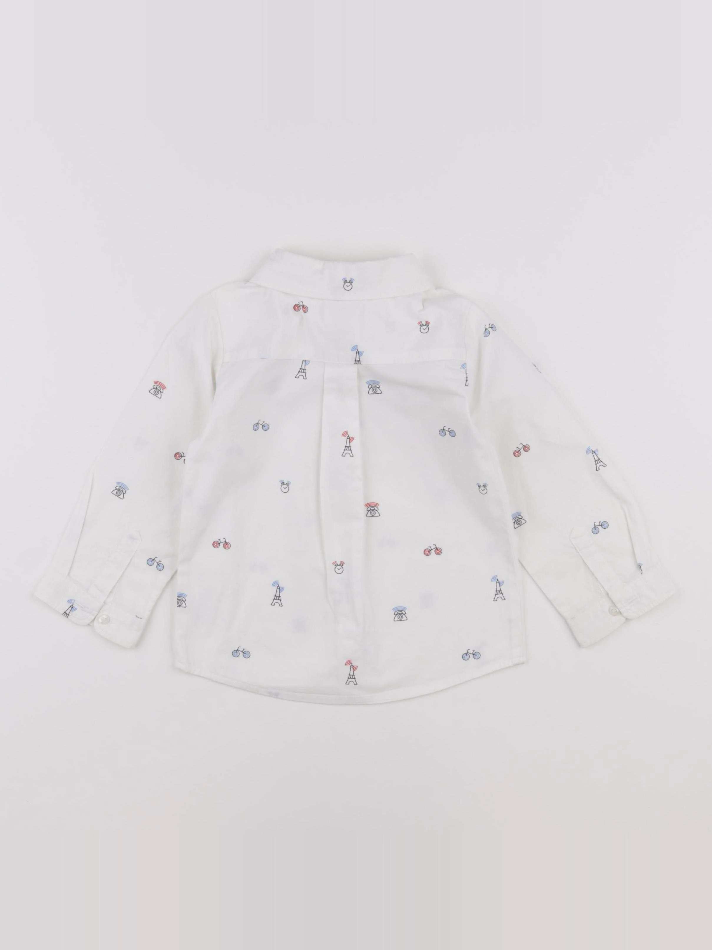 Jacadi - chemise blanc - 2 ans