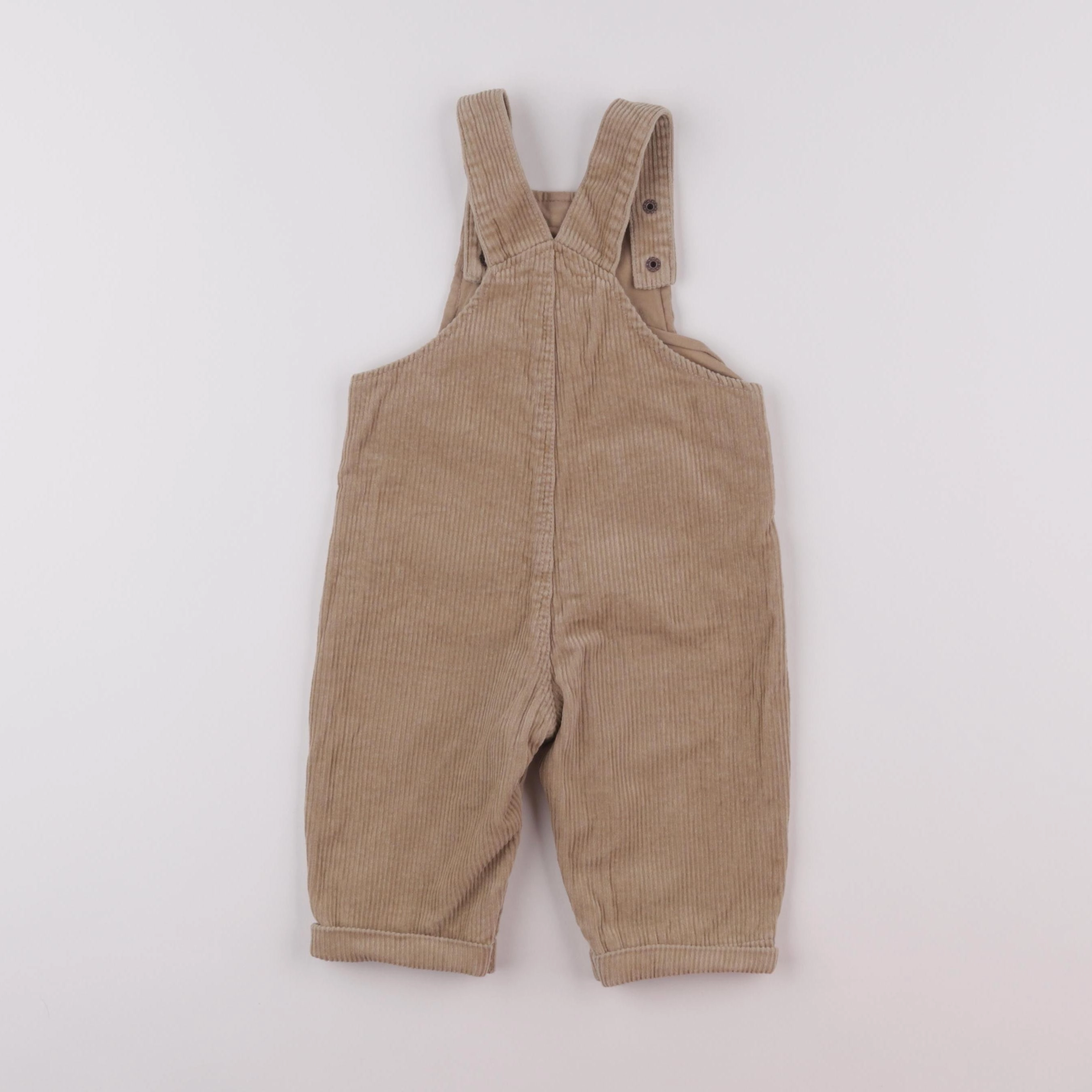 Vertbaudet - salopette beige - 12 mois