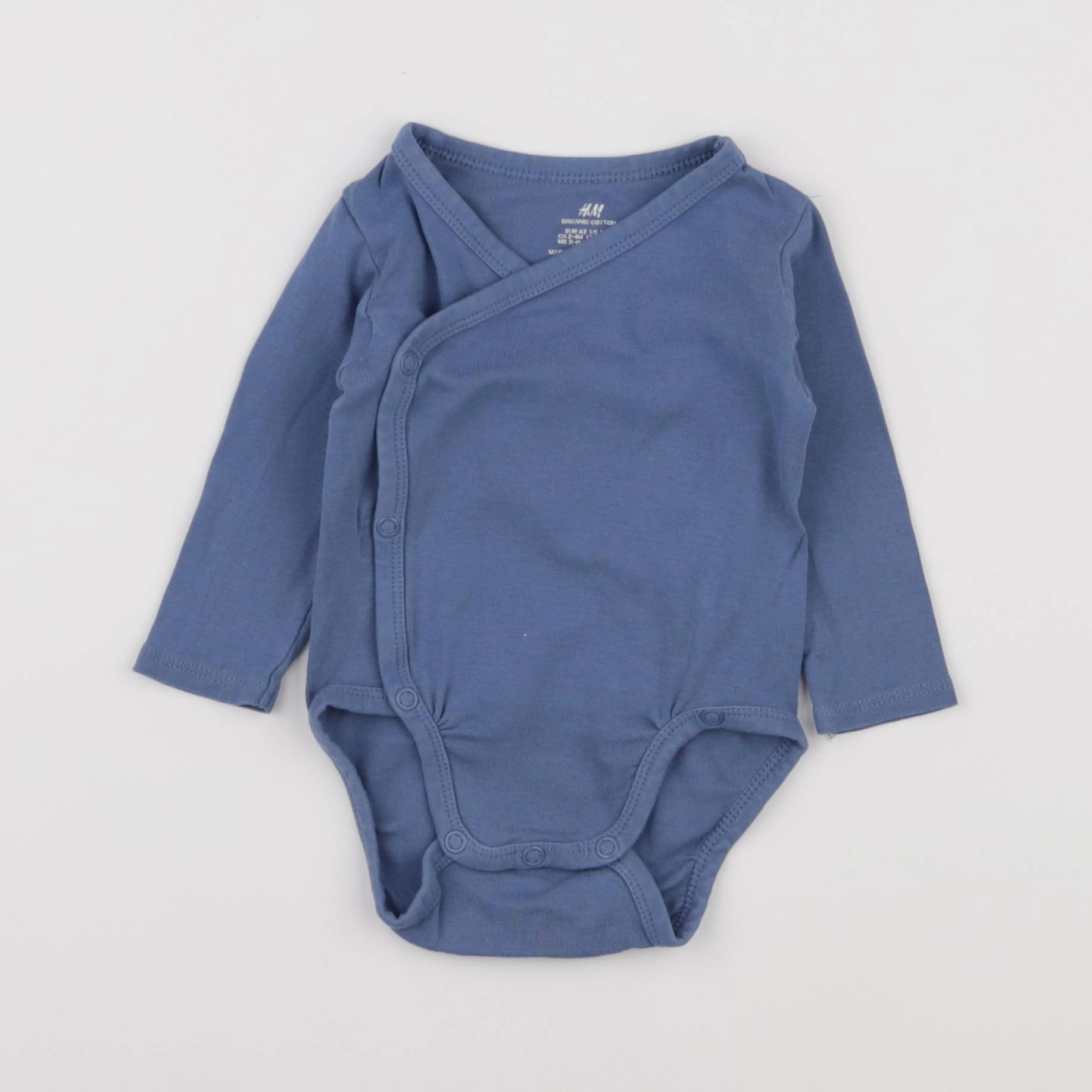 H&M - body bleu - 3 mois