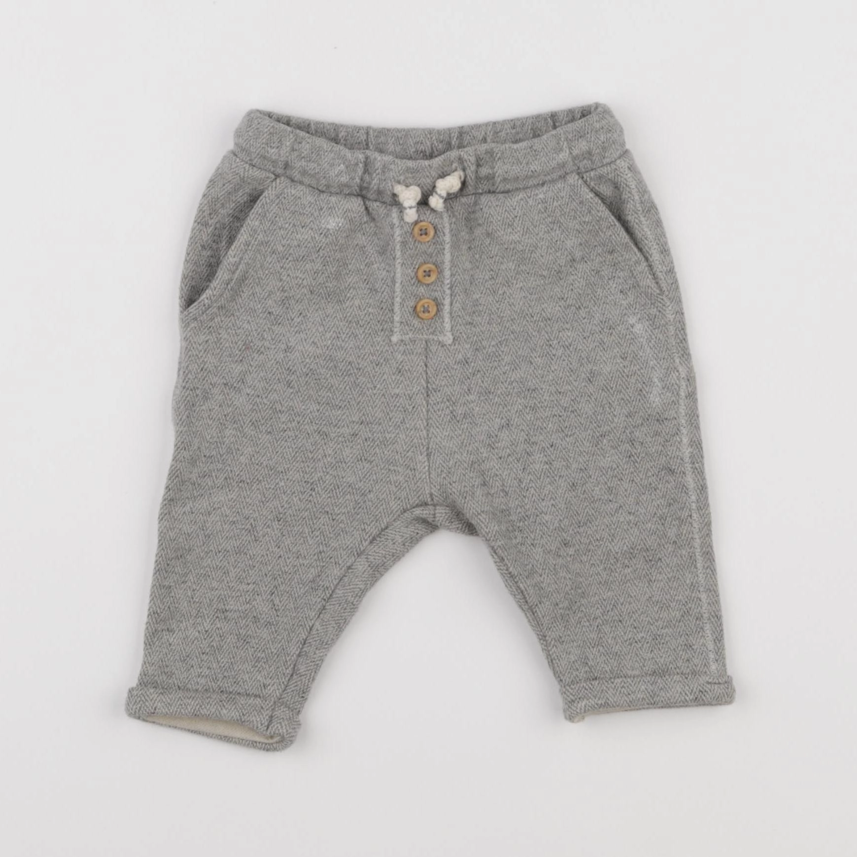 Zara - pantalon gris - 3/6 mois